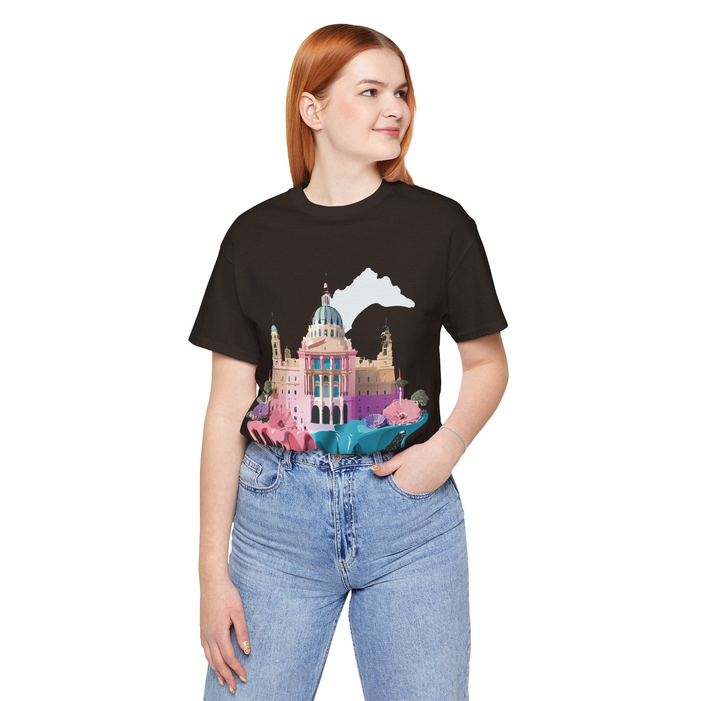 Adelpha Unisex Graphic Tee Madrid Tourist Shirt Vintage Inspired Art Design By Adelpha