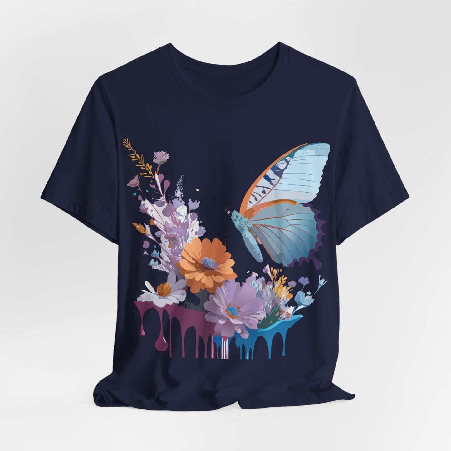 Butterfly Graphic Tee Unisex Jersey Short Sleeve Vintage Inspired Adelpha Art