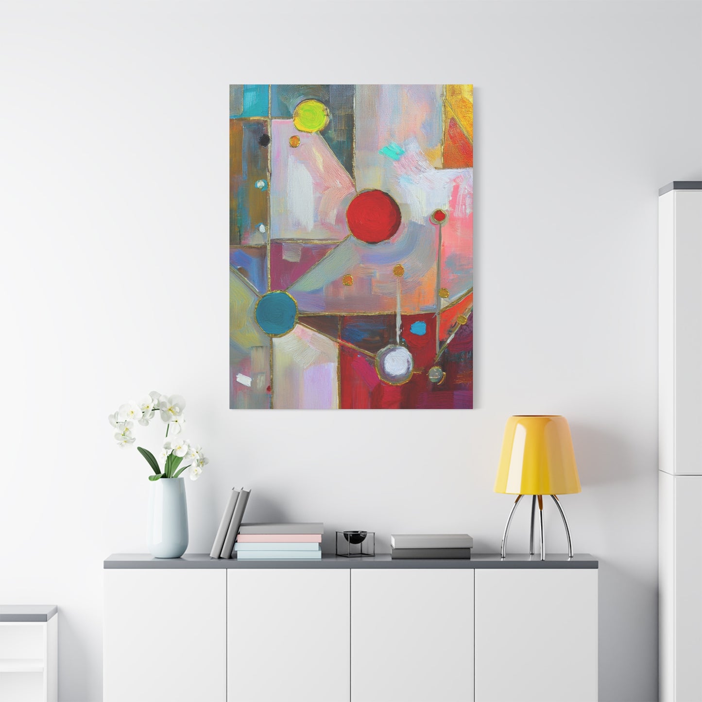 Abstract Oil Painting Print Canvas 20x24,20x30,24x30 24x32,24x36,30x40 32x48,36x48,40x60 Pine-Wood Inner Frame ABS-175