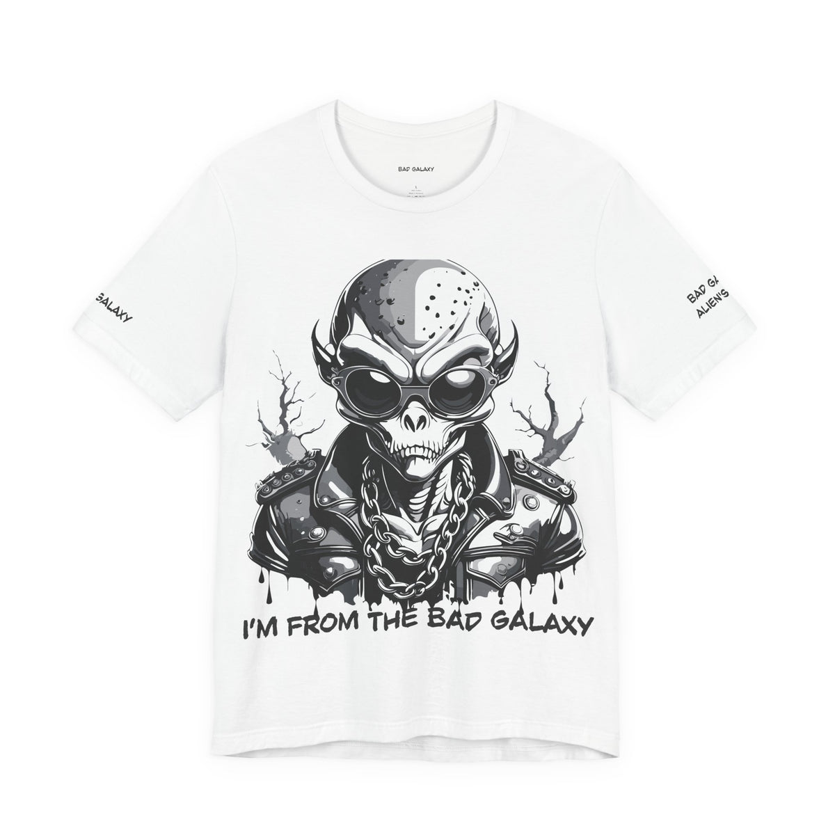 Alien Graphic Unisex Cotton Bella+Canvas Tee with Art Design b63