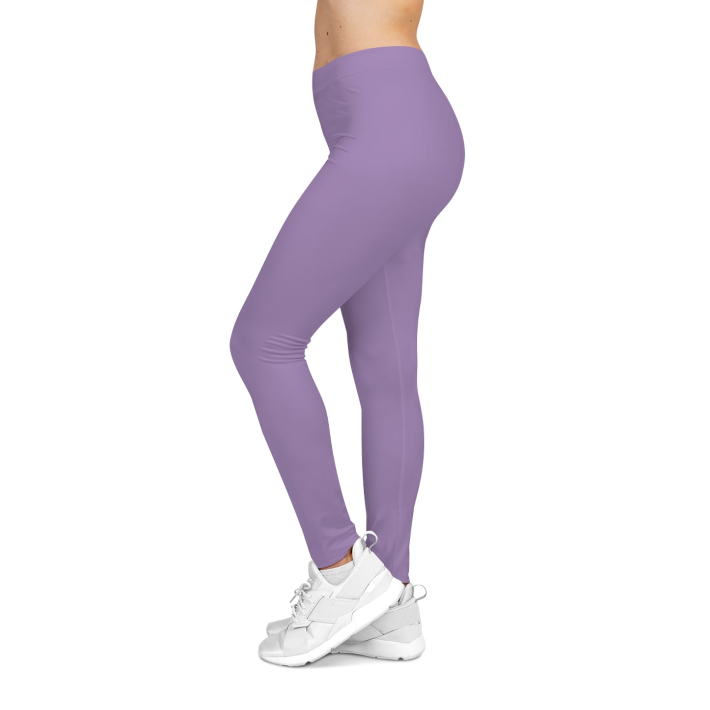 Furry Orchid Color Women's Poly-Span Casual Leggings XS-2XL