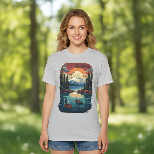 Alaska Graphic Unisex Cotton T‑Shirt 3