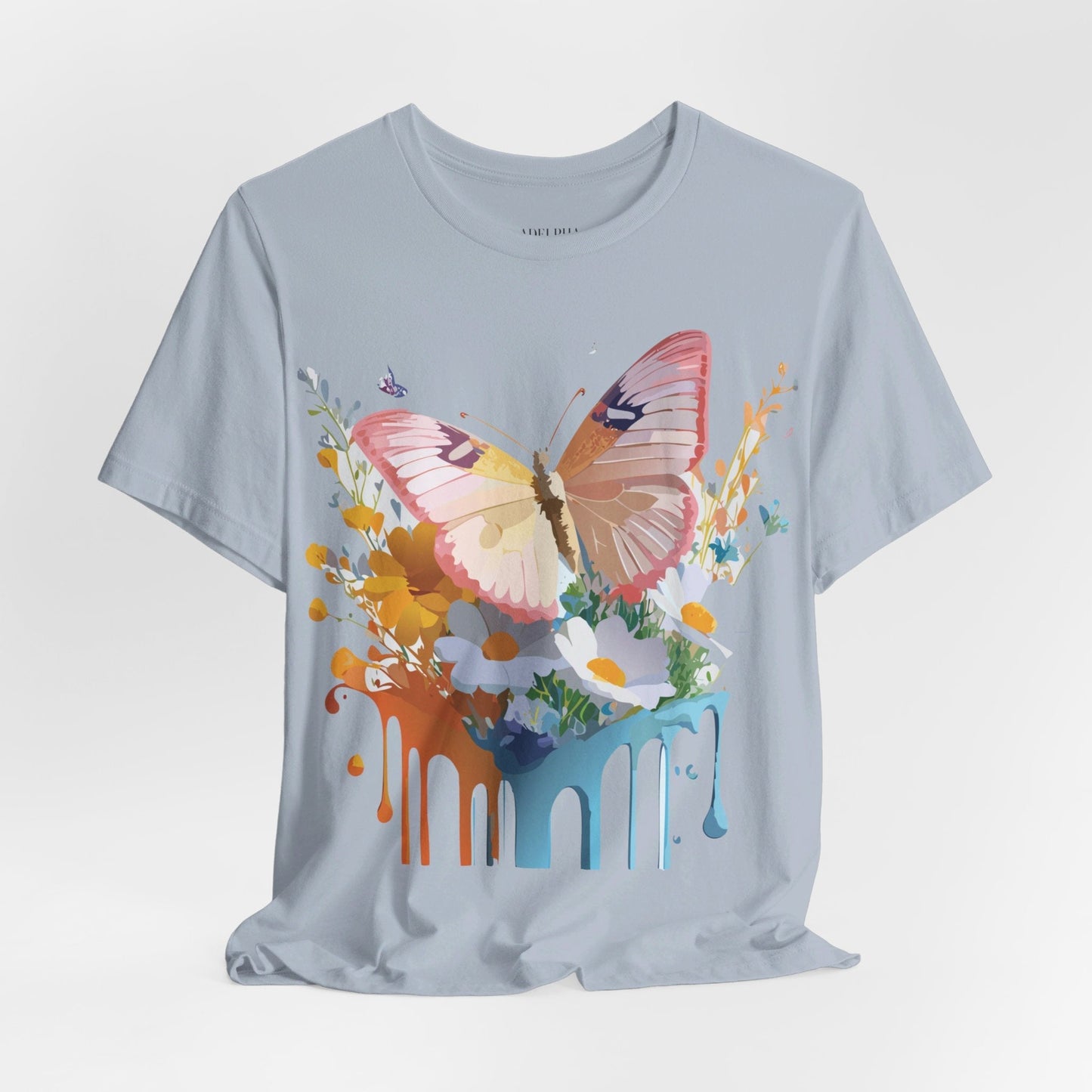 Butterfly Graphic Tee Unisex Short Sleeve Art Design By Adelpha