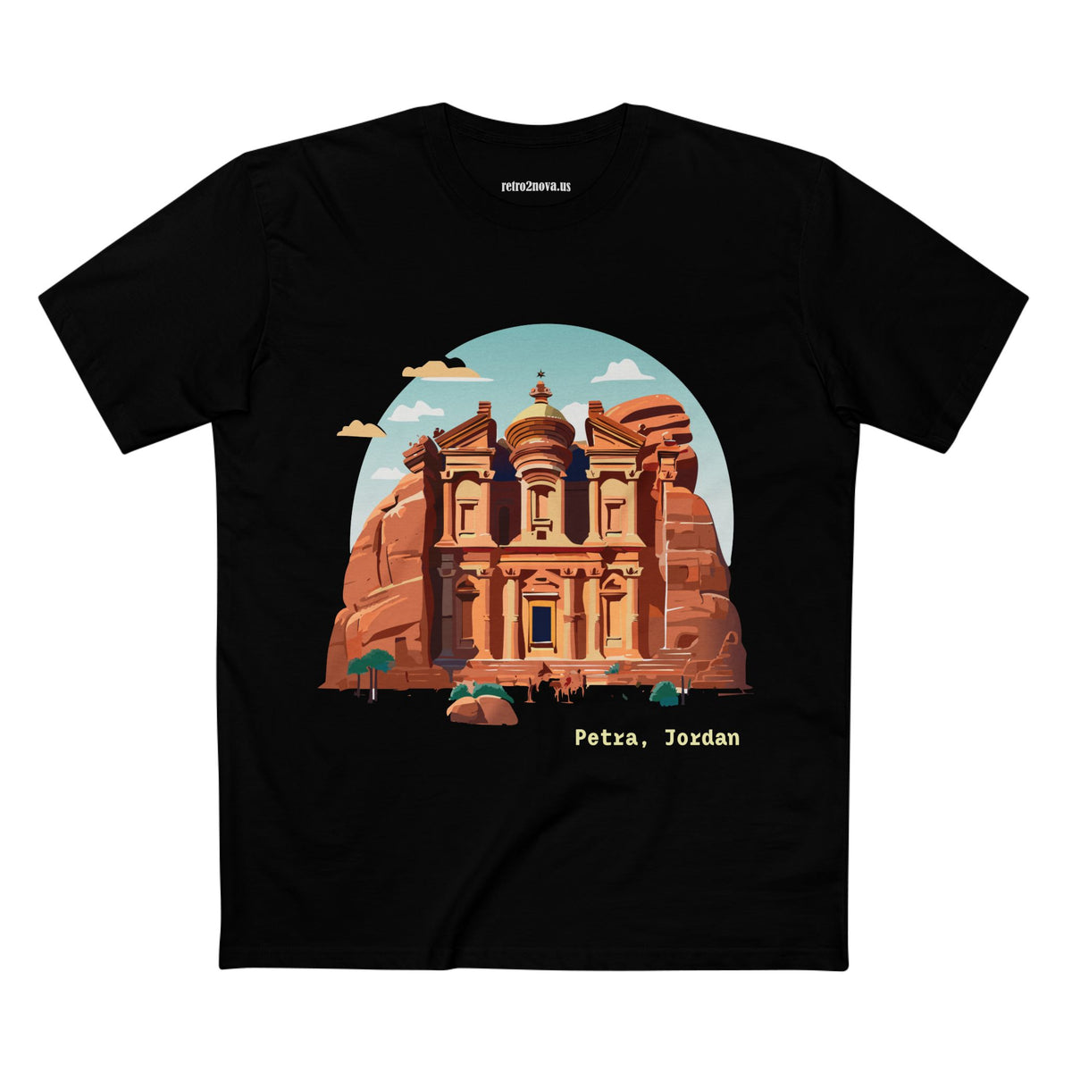 Petra Jordan illustration T-Shirt | Travel souvenir tee