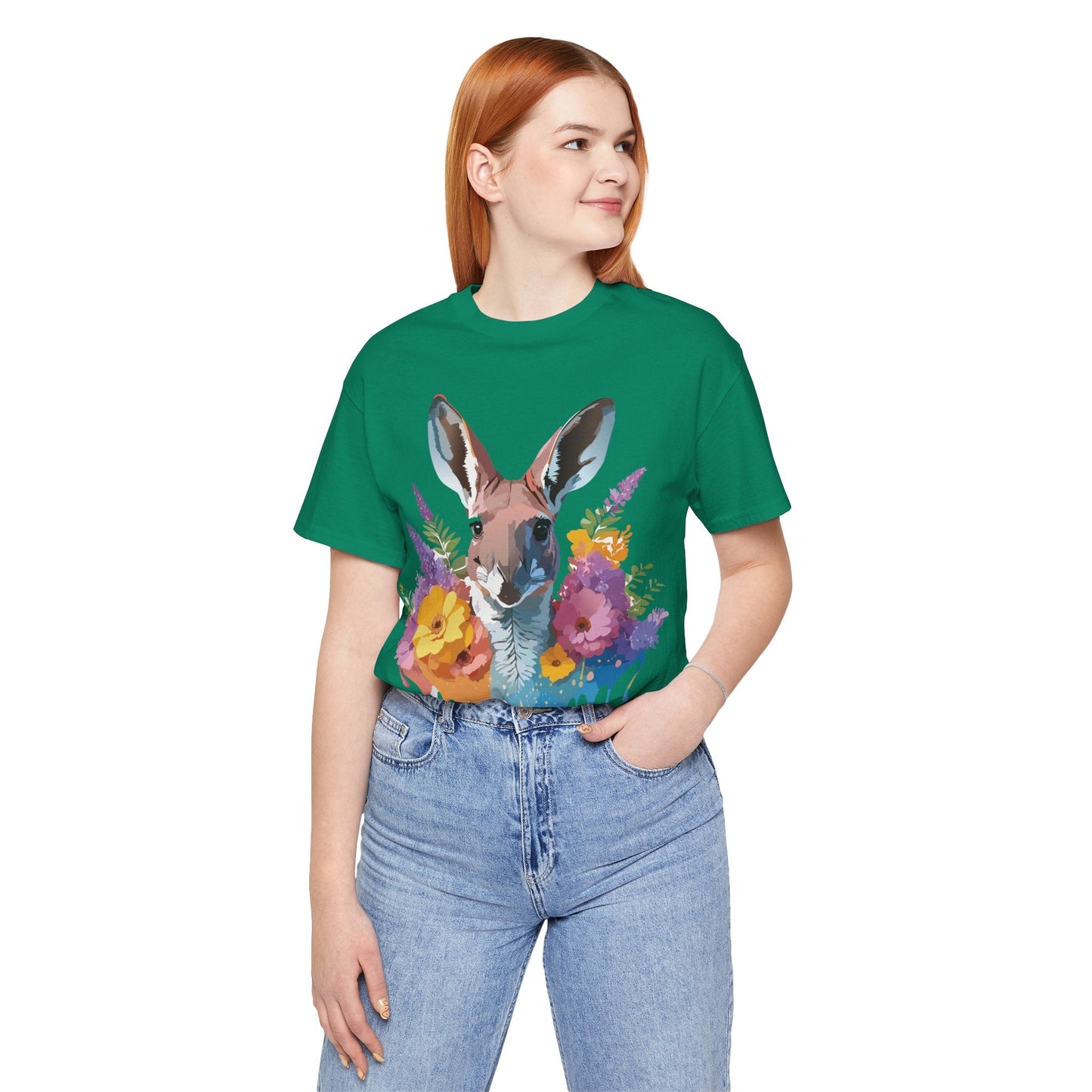Kangaroo Graphic Tee Unisex Jersey Short Sleeve Adelpha Vintage Inspired Artwork Casual Wear