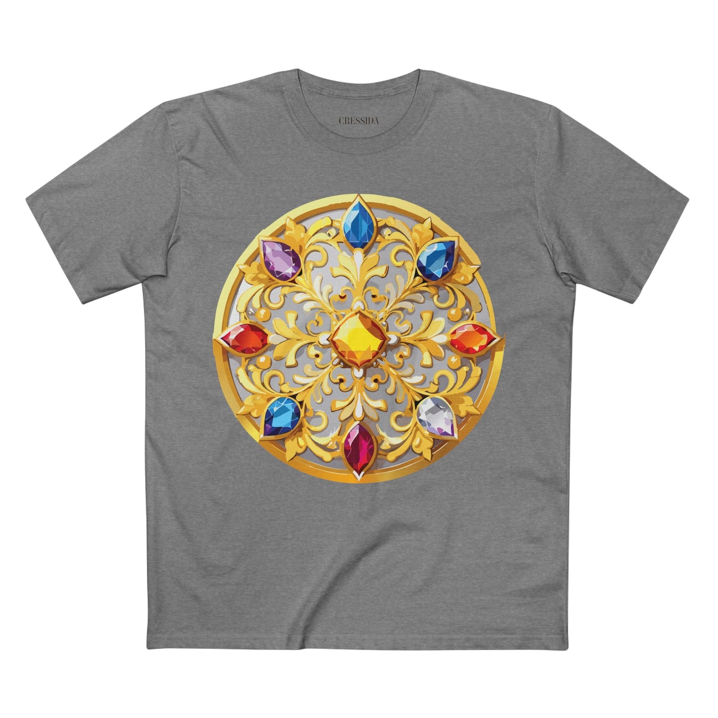 Medallion Graphic T-Shirt Unisex 100 Cotton With Gold Art Design Medal Tee 4