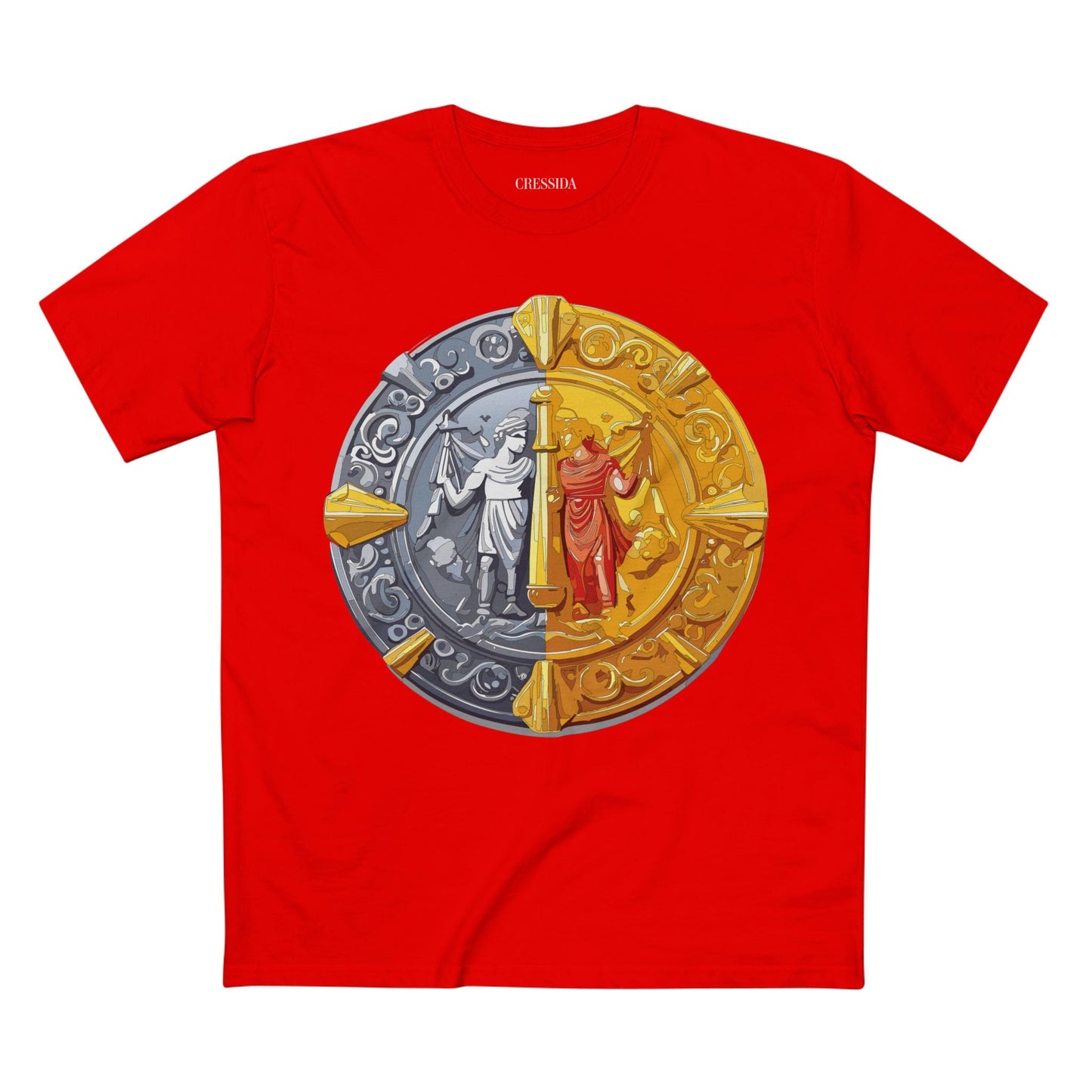Antique Gold Coin Graphic Design T-Shirt Unisex 100 Cotton With Golden Print Artwork Tee 17