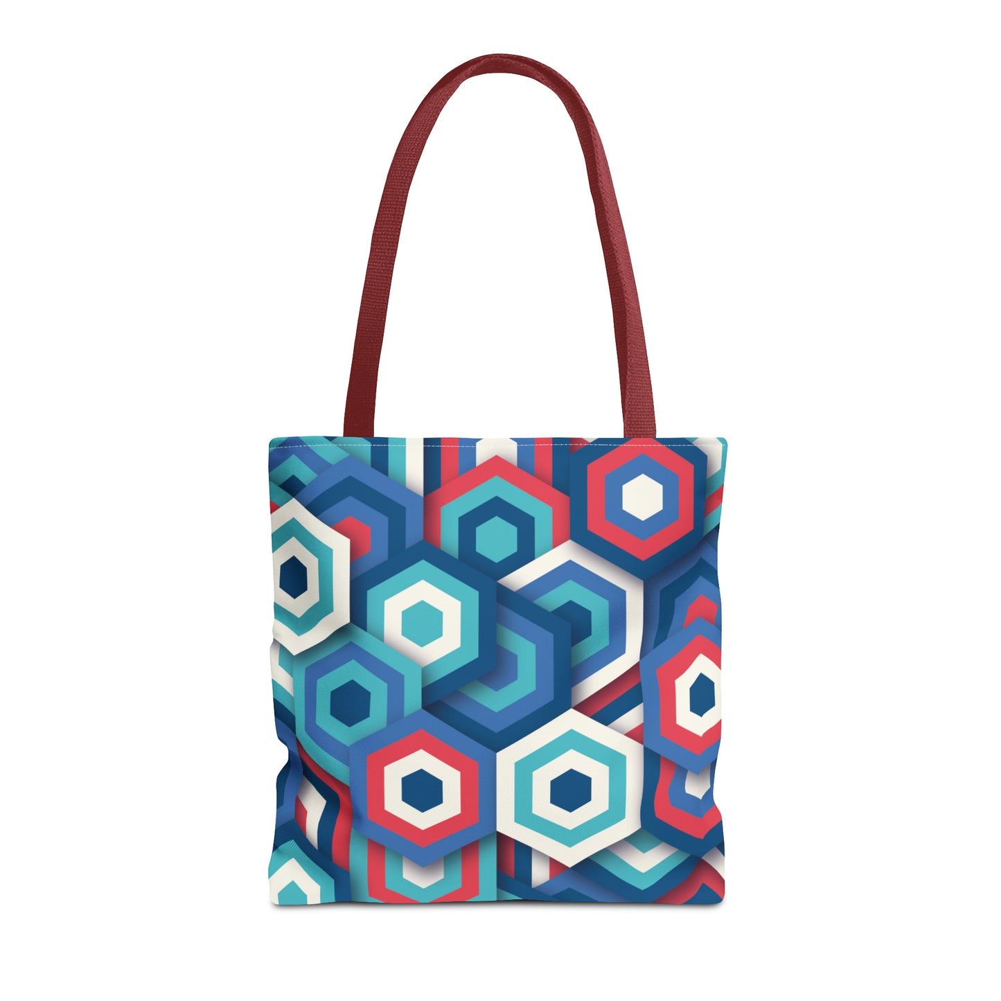 Bolsa de lona con estampados abstractos 