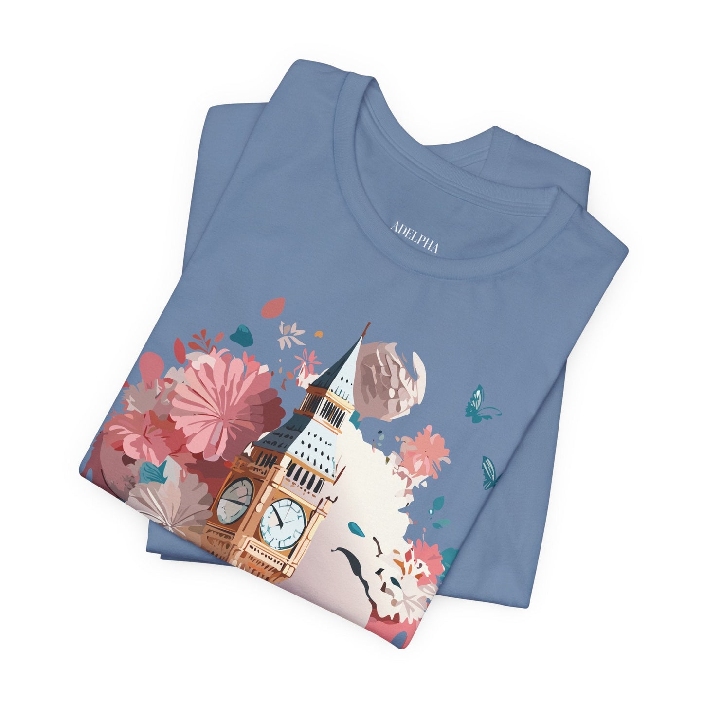 Adelpha London Graphic T Shirt Unisex Short Sleeve Tee For Everyday Style And Travel