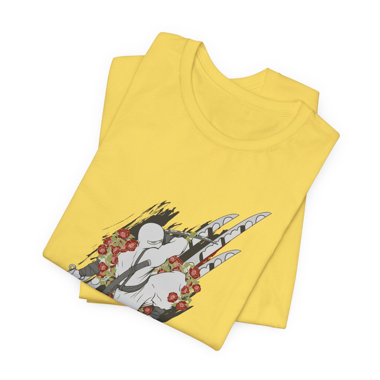 Ninja Samurai Artwork Graphic Unisex Cotton T-Shirt r5