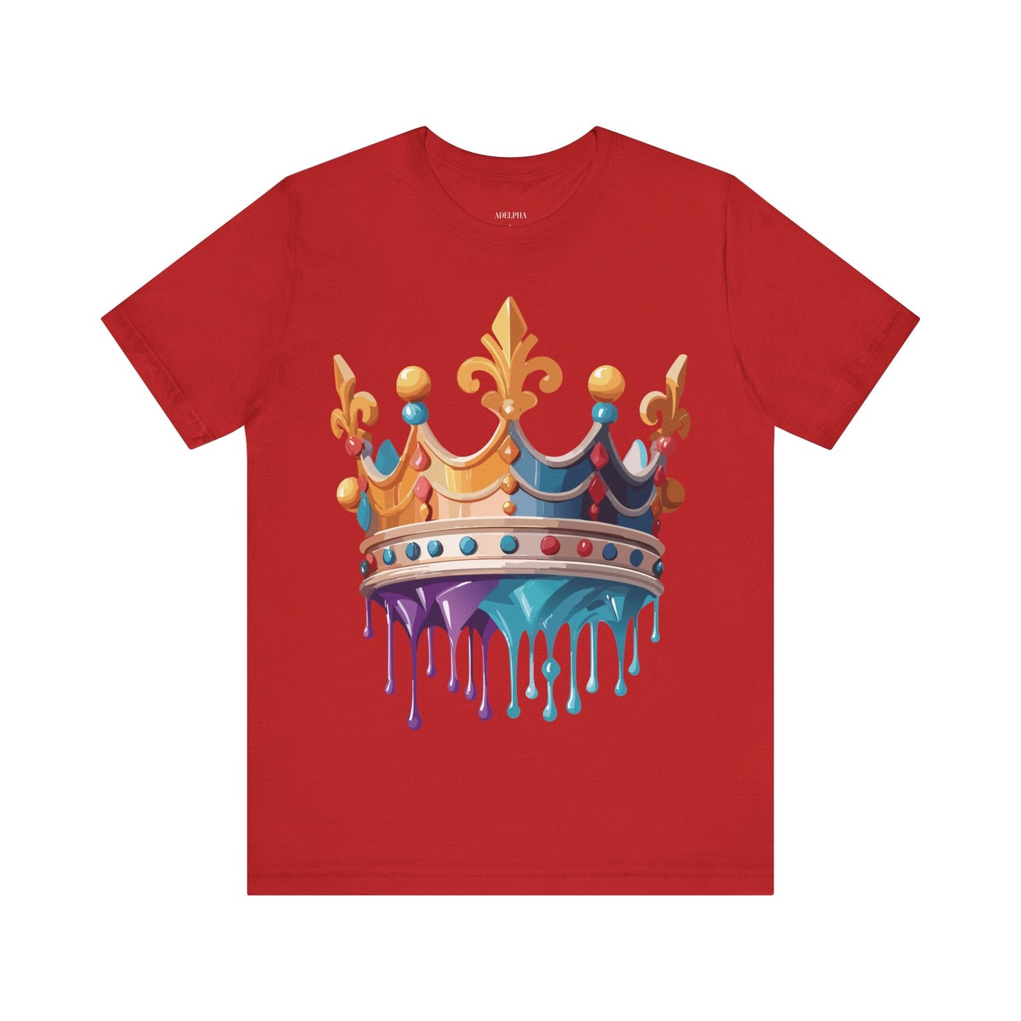 Adelpha Crown Graphic Tee Unisex Vintage Inspired Art Design Short Sleeve Shirt