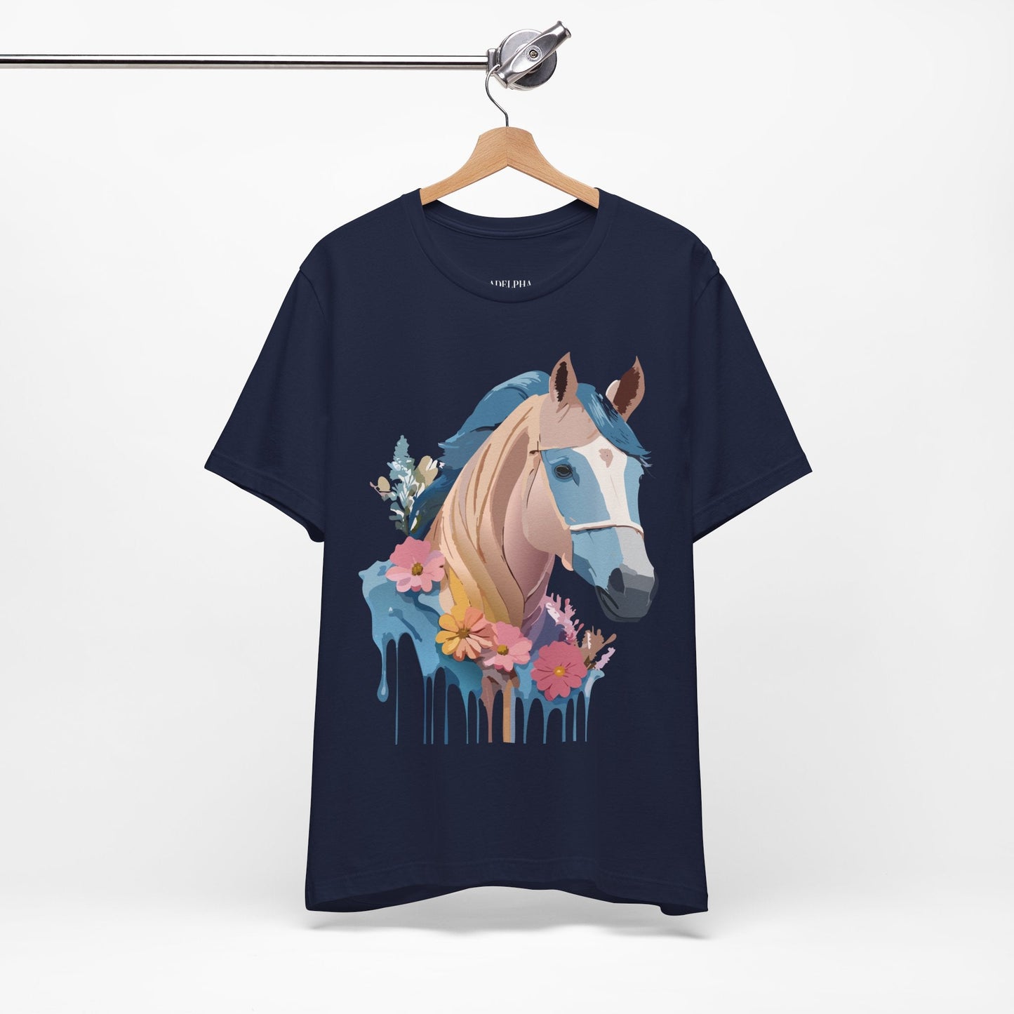 Horse Graphic Unisex 100 Cotton Vintage Animal Art T-Shirt 12