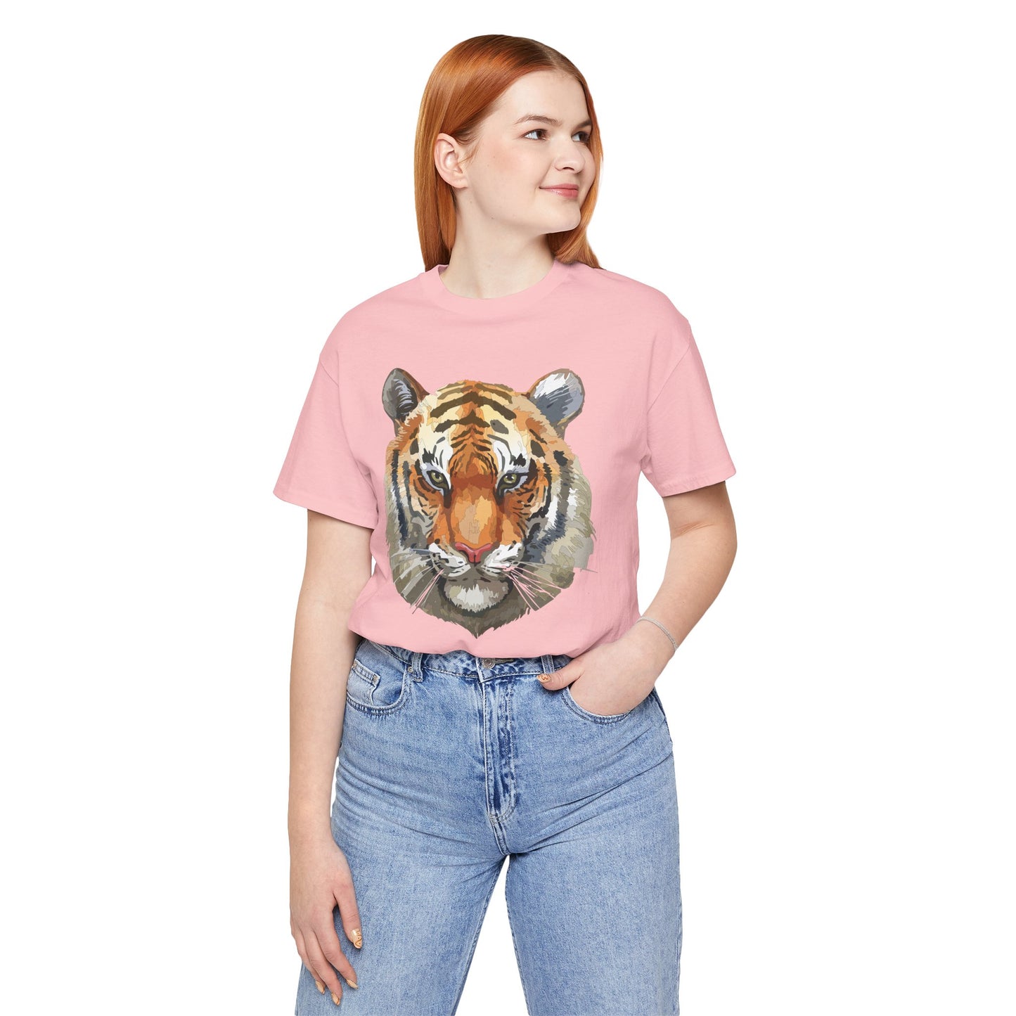 Unisex Tiger Tee, Animal Shirt, Tee Shirt with Tiger, Safari T-Shirt, Animal Tees, Big Cat Shirt, Safari T-Shirt 4
