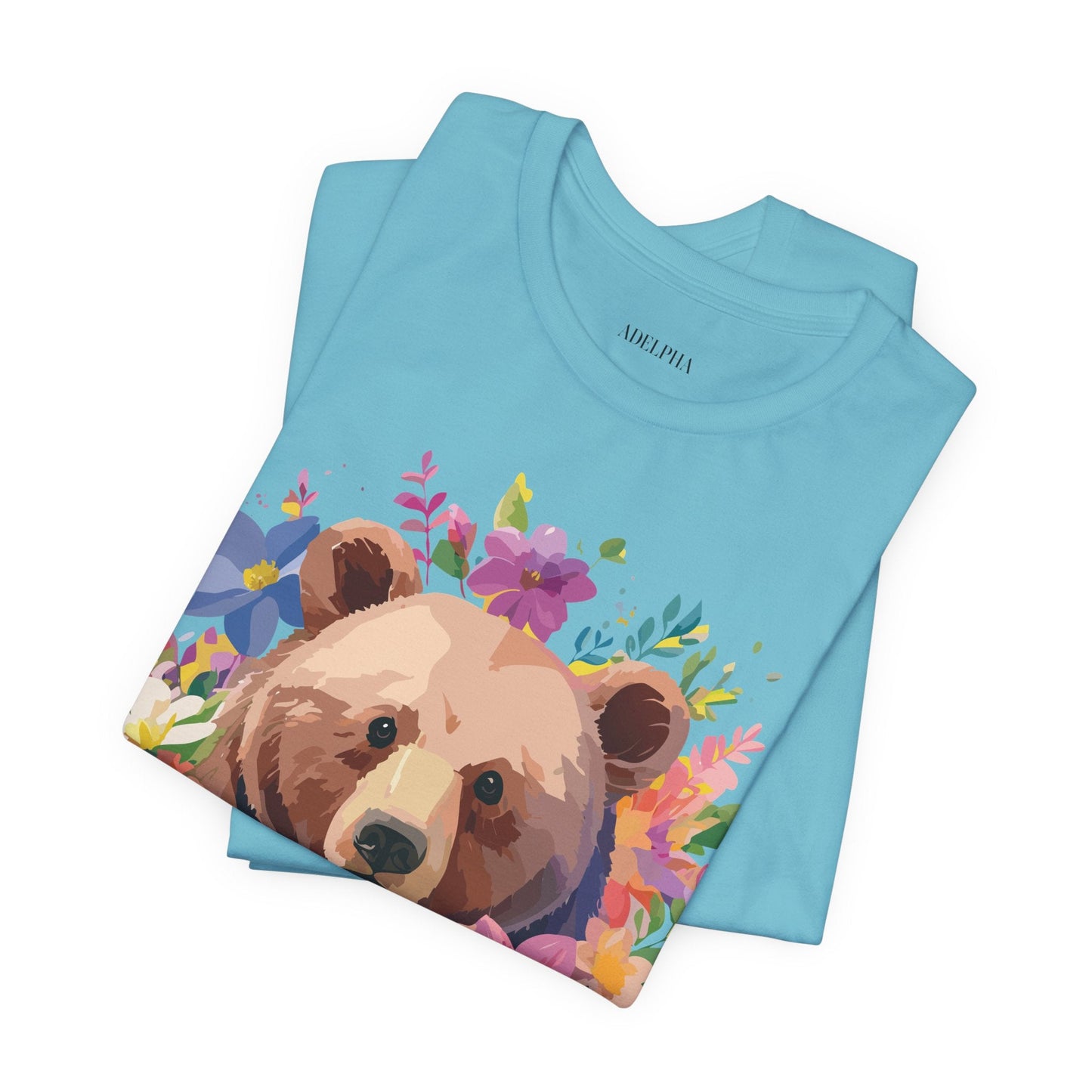 Bear Graphic Tee Adelpha Unisex Vintage Inspired Short Sleeve Shirt
