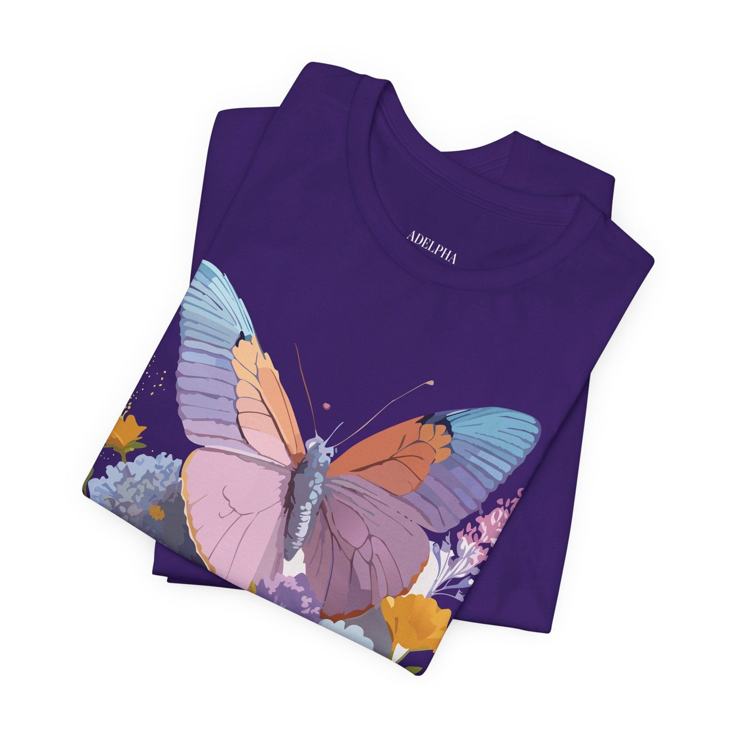 Butterfly Graphic Tee Unisex Short Sleeve Vintage Inspired Art Adelpha