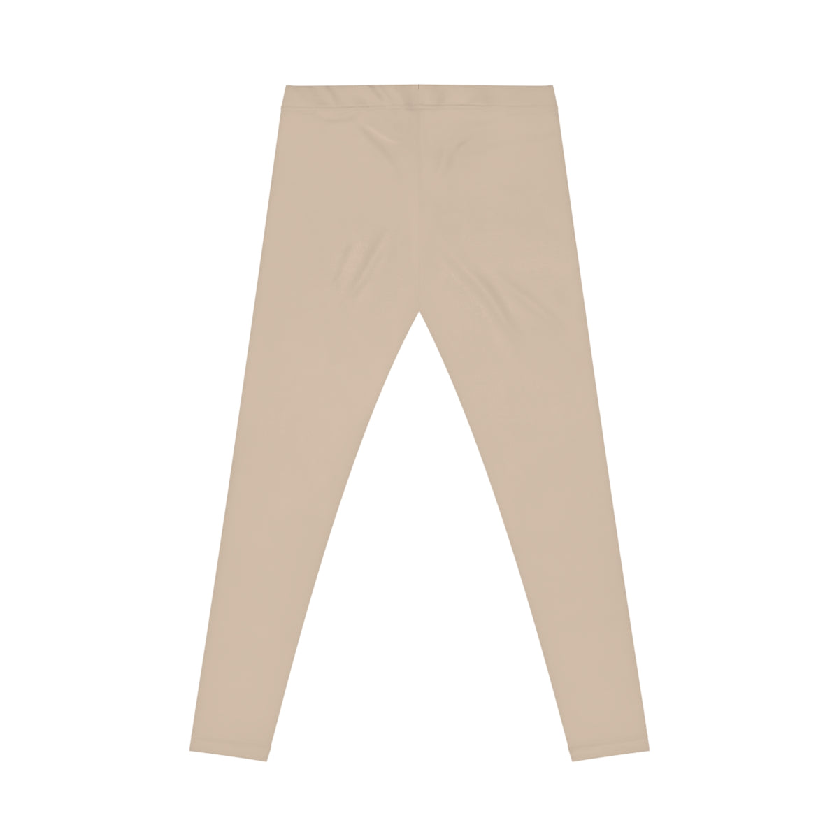 Beach Sand Tan Color Women's Poly-Span Casual Leggings XS-2XL