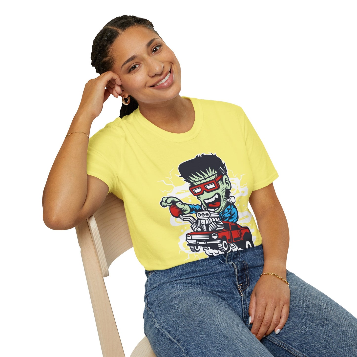 Cartoon T Shirt Animation Tee Funny Unisex Softstyle Gildan 64000 100 Percent Cotton