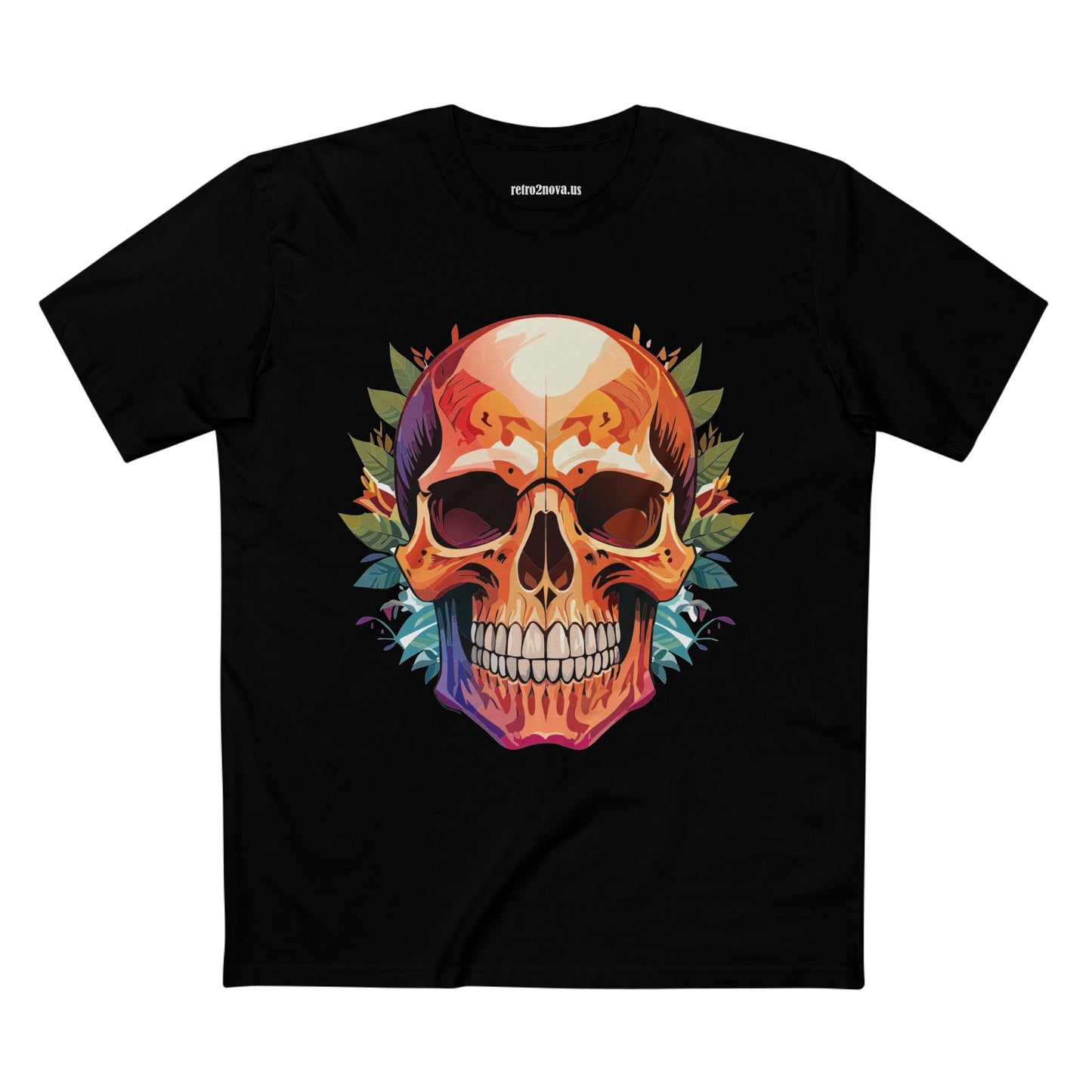 Skull Shirt And Skeleton Shirt Unisex Premium Cotton Tee Original Art Design Retro2Nova
