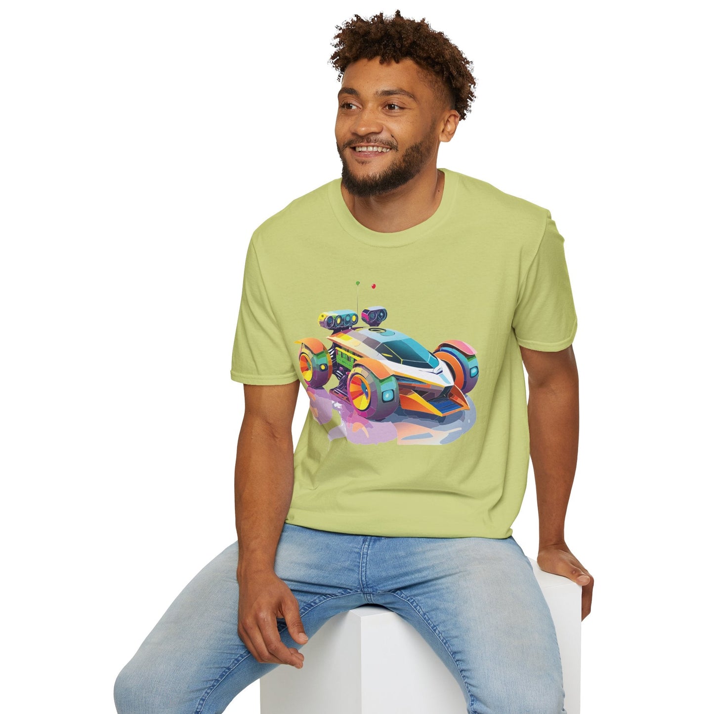 Car T Shirt Unisex Softstyle Tee With Cars Art Design Hot Wheels Edition Premium Cotton