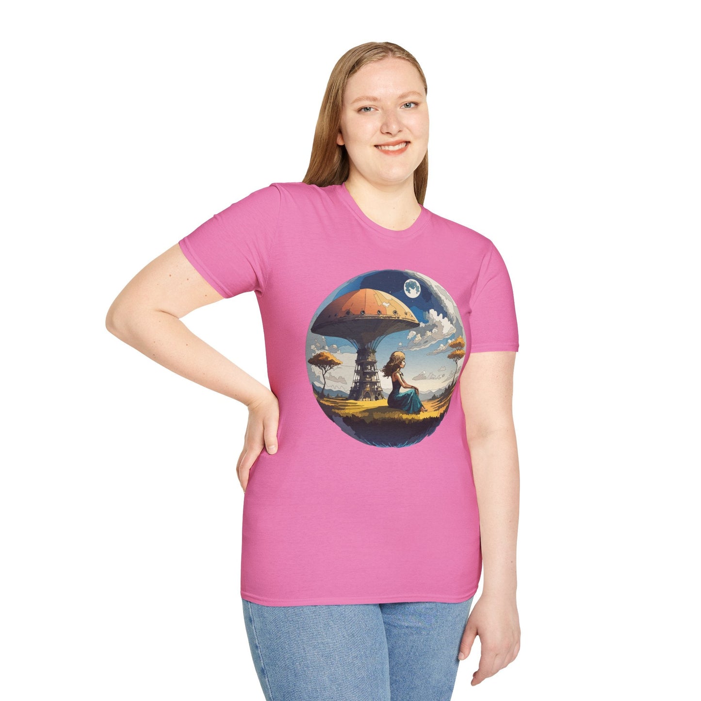 Womens Graphic T Shirts Art Design Shirt Softstyle Short Sleeve Cotton Tee Premium Quality