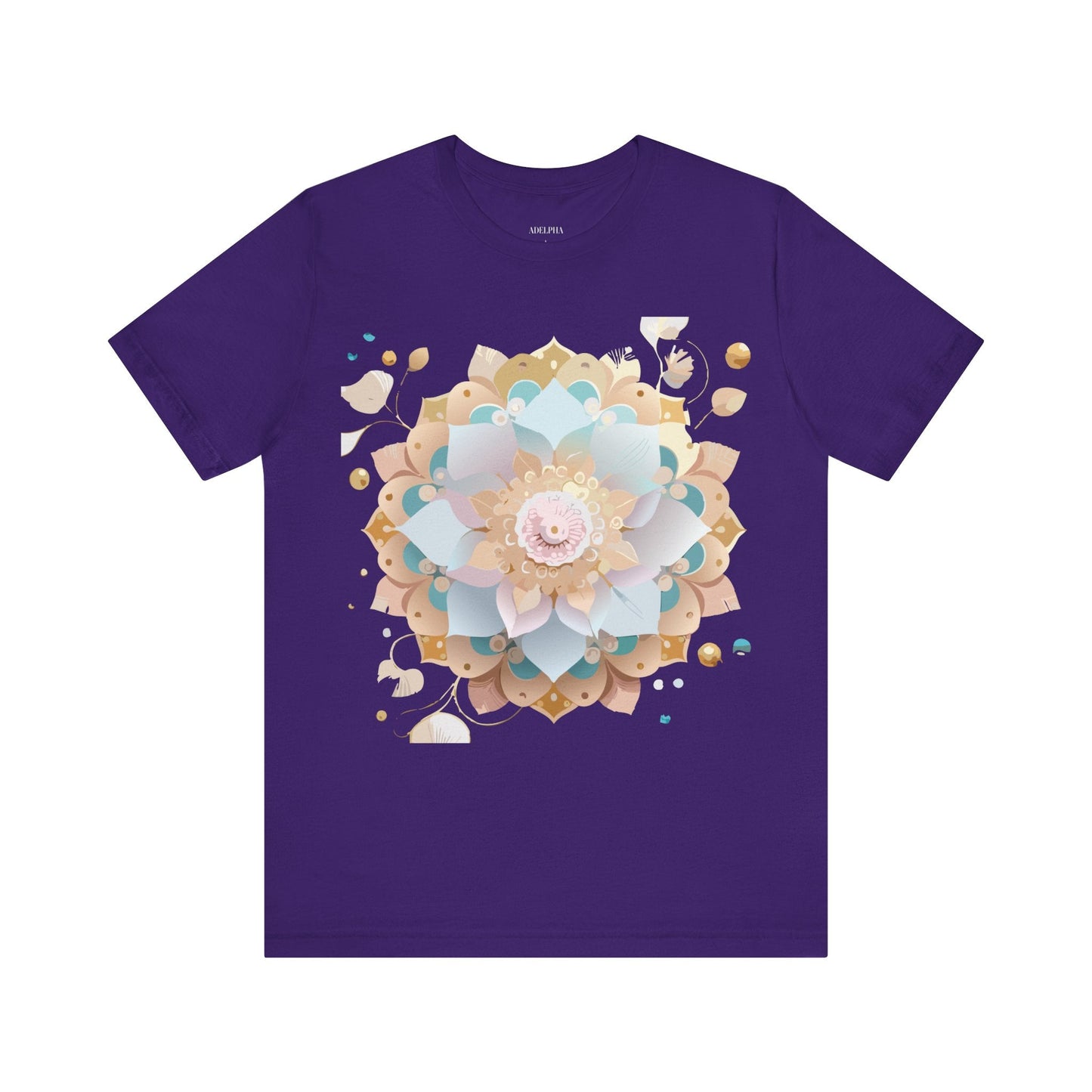 Mandala Graphic Tee Unisex Jersey Short Sleeve Featuring Vintage Inspired Adelpha Artwork