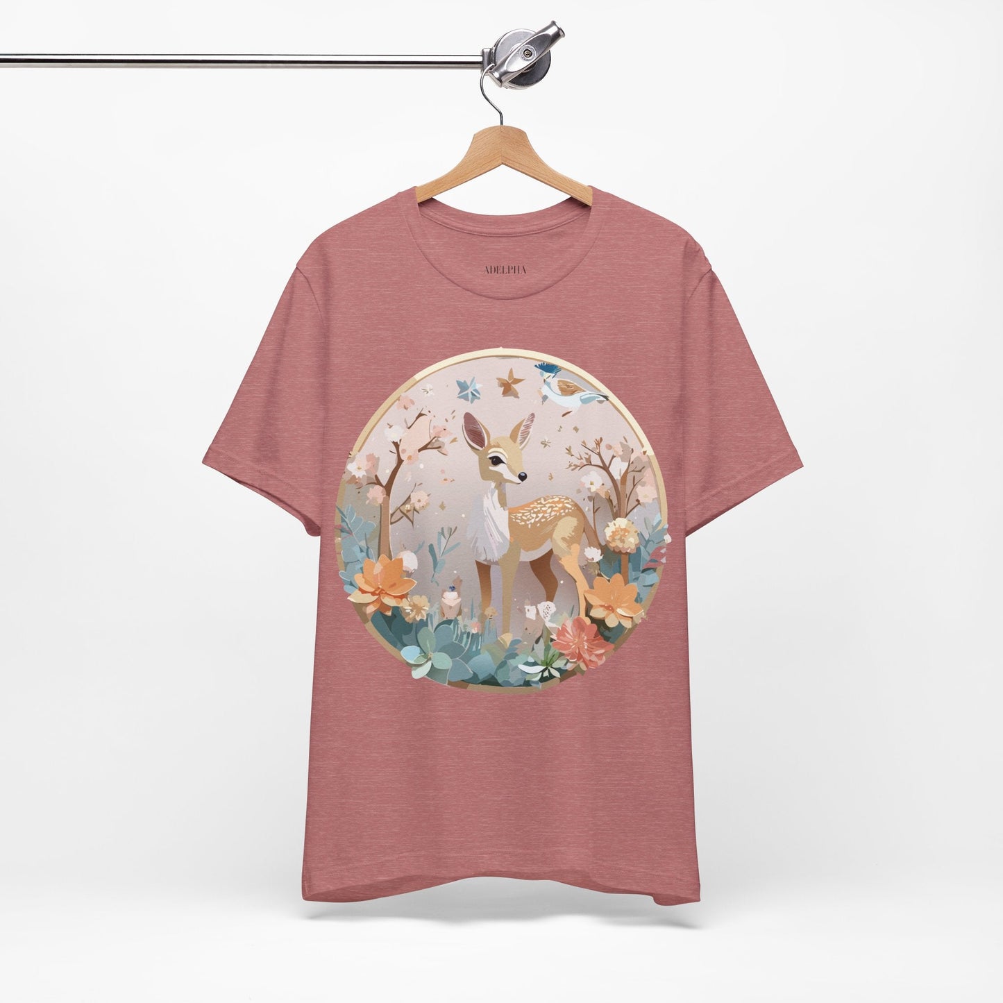 Medallion Graphic Unisex 100 Cotton Vintage Animal Medal Artwork Tee 9