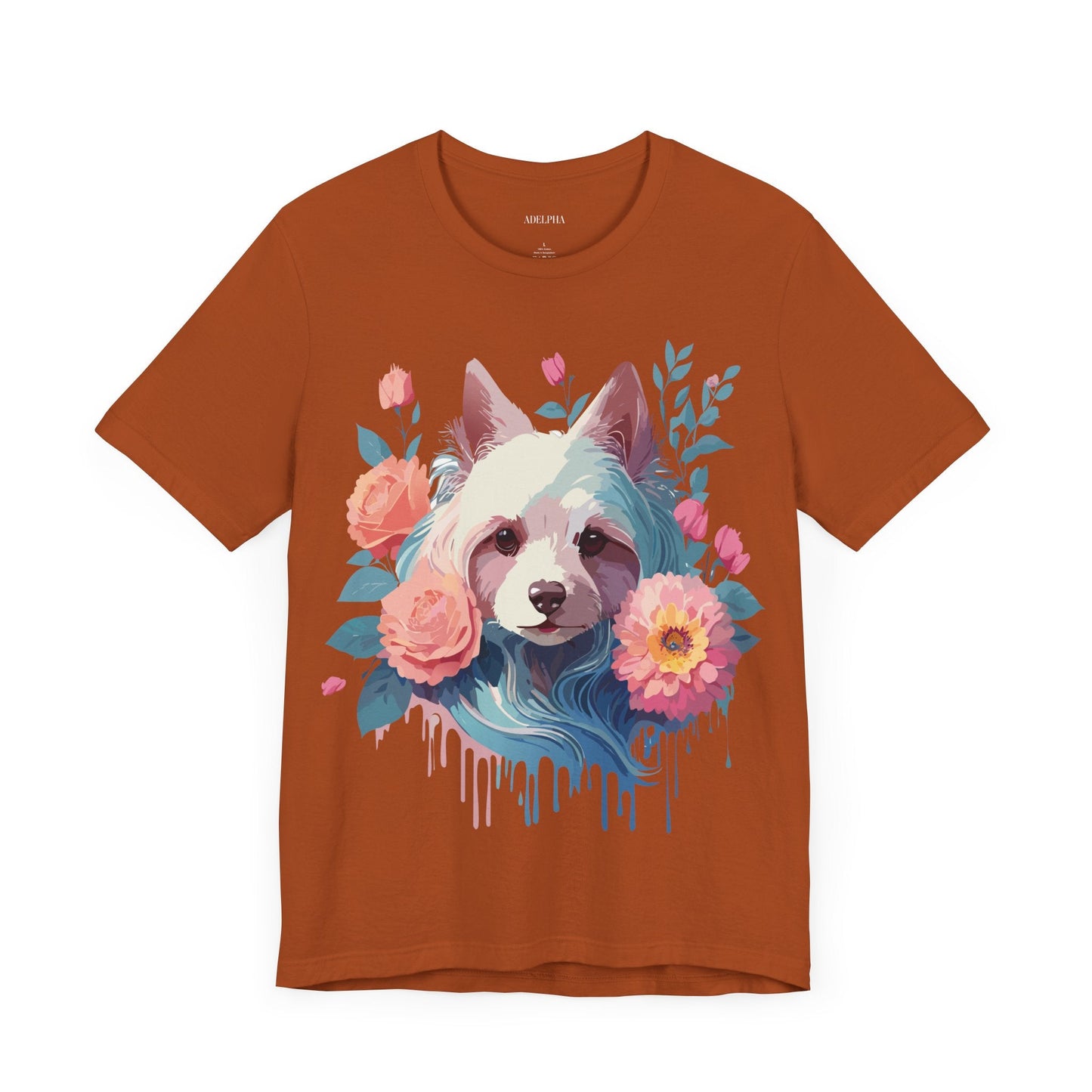 Adelpha Unisex Graphic Dog Shirt Short Sleeve Tee With Vintage Inspired Artwork Design