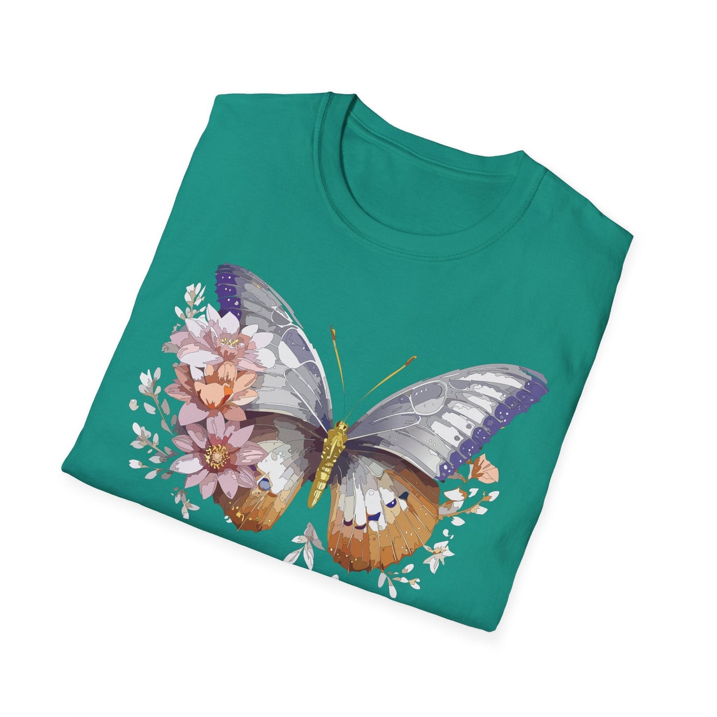 Butterfly Shirt Unisex T Shirt 100 Percent Ring Spun Cotton Gildan Softstyle Tee