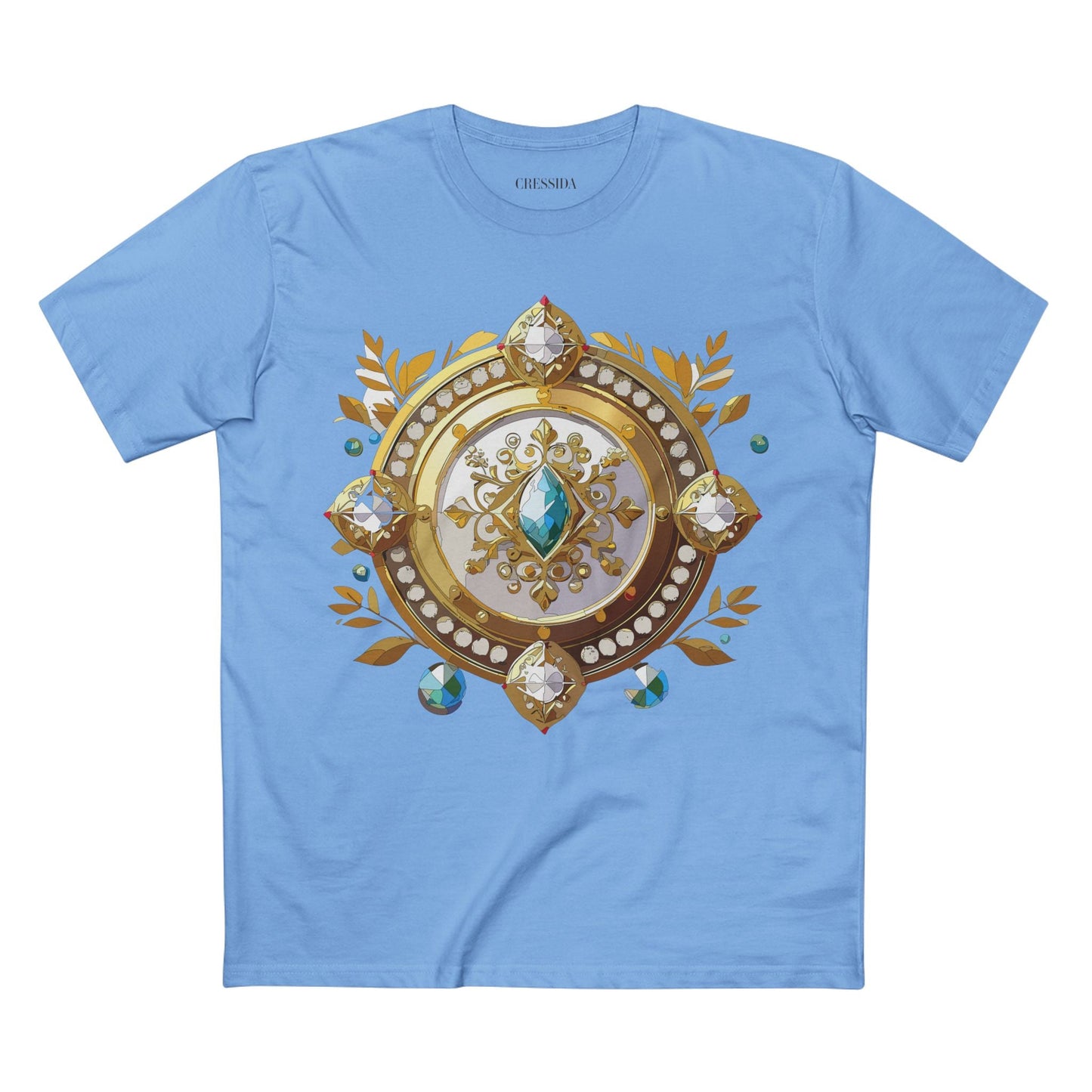 Medallion Graphic T-Shirt Unisex 100 Cotton With Gold Art Design Medal Tee 12