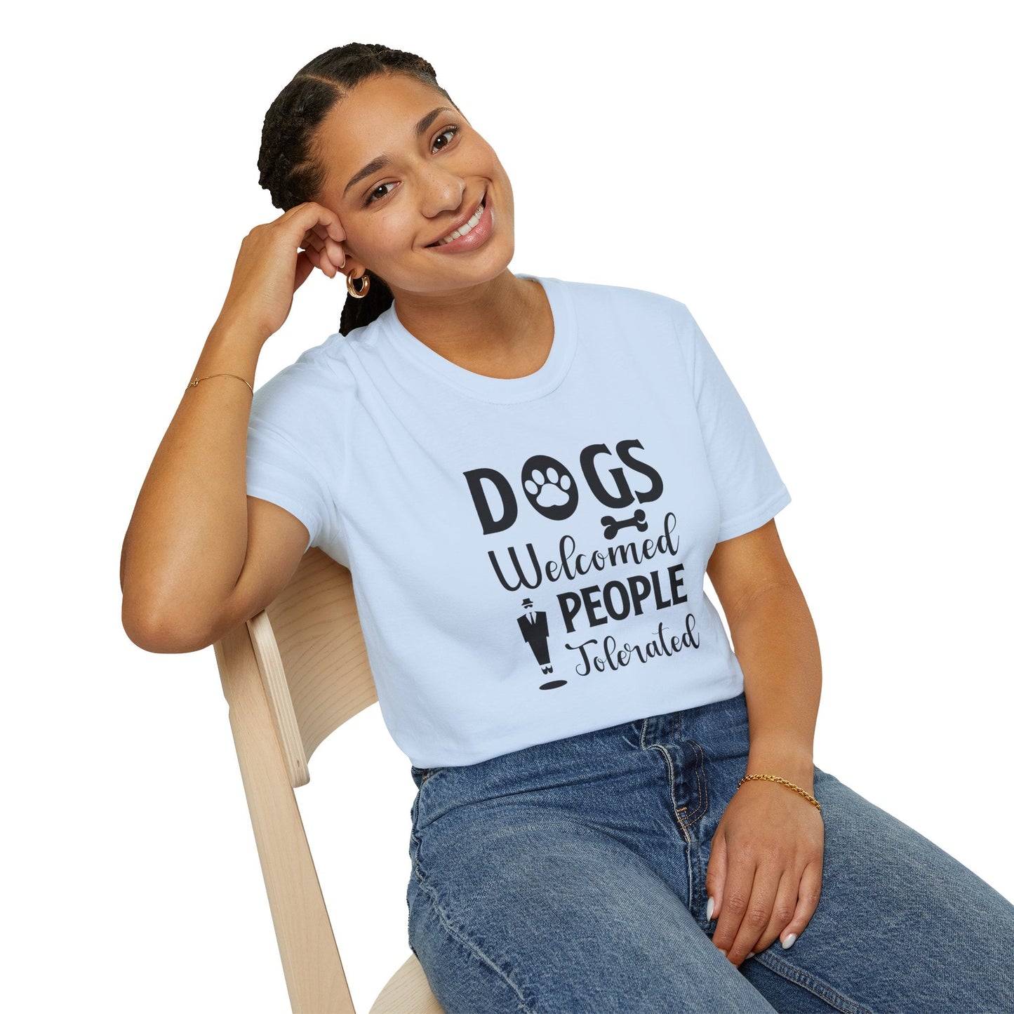 Dog Slogan T Shirts With Funny Quotes Unisex Tee Shirt Gildan Softstyle 64000 100 Percent Cotton