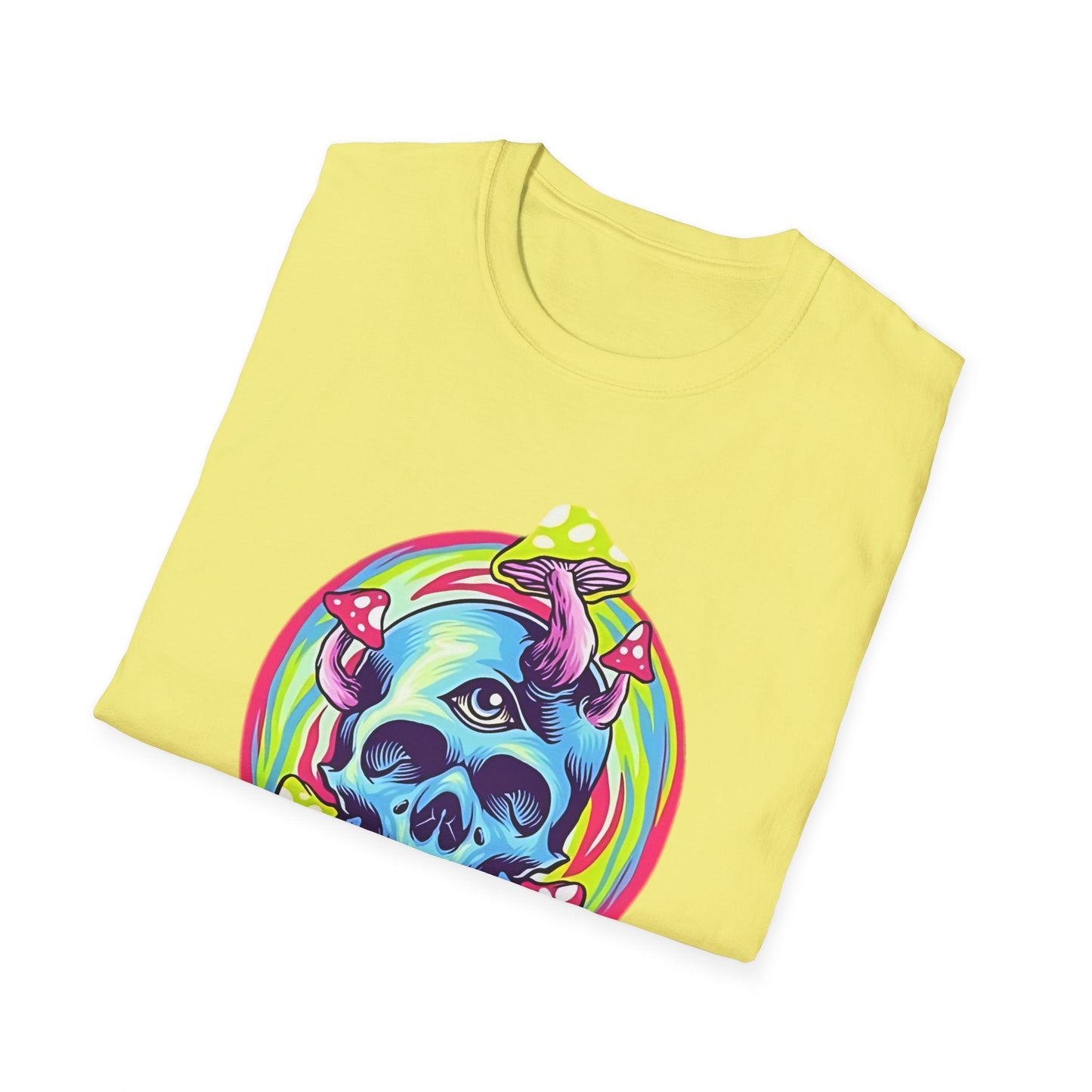 Unisex Skull Tee Shirt With Skeleton Design Cotton Softstyle 64000 T Shirt Premium Cotton Tee