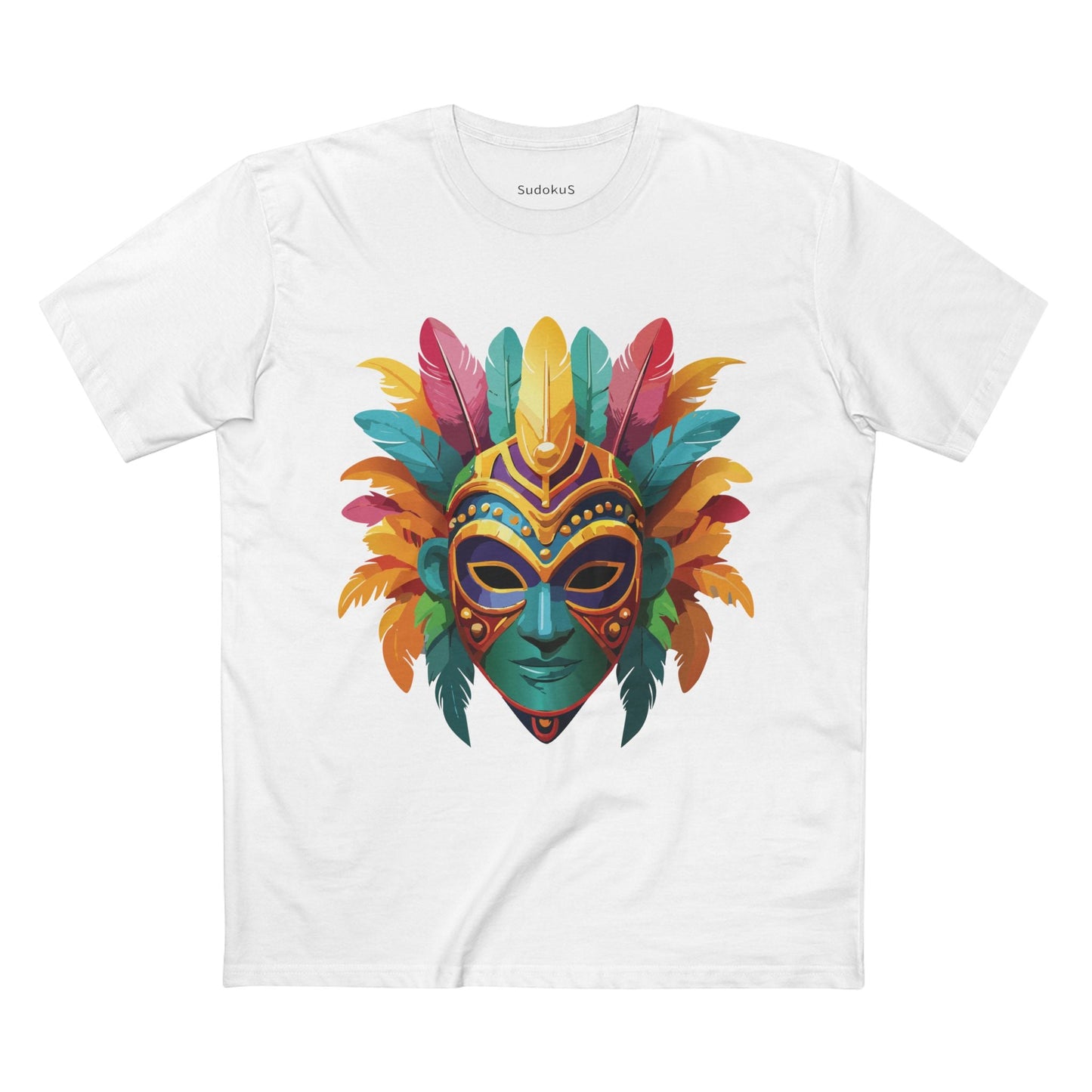 Mask Graphic Unisex 100 Cotton Staple Tee 1