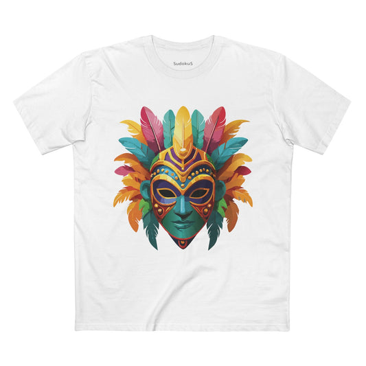 Mask Graphic Unisex 100 Cotton Staple Tee 1