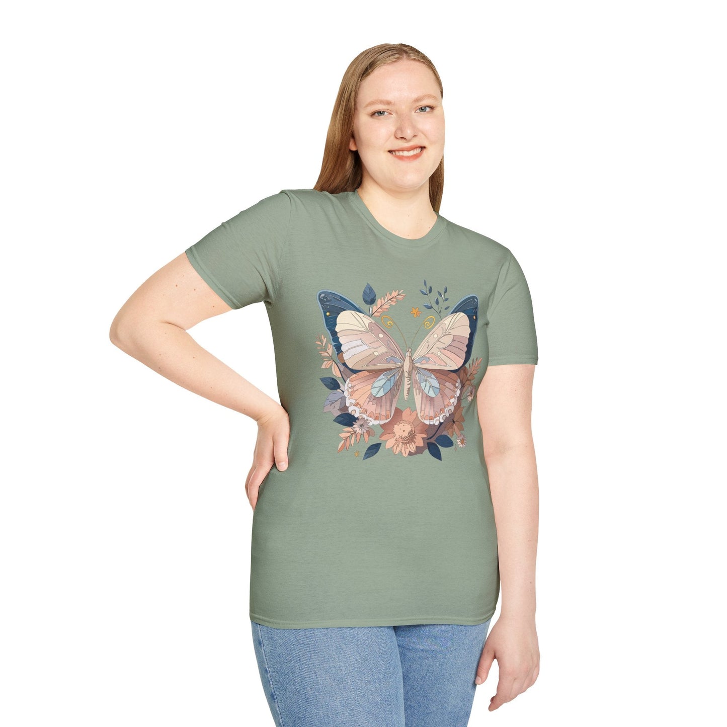Monarch Butterfly Shirt Unisex Softstyle T Shirt 100 Percent Ring Spun Cotton Gildan 64000