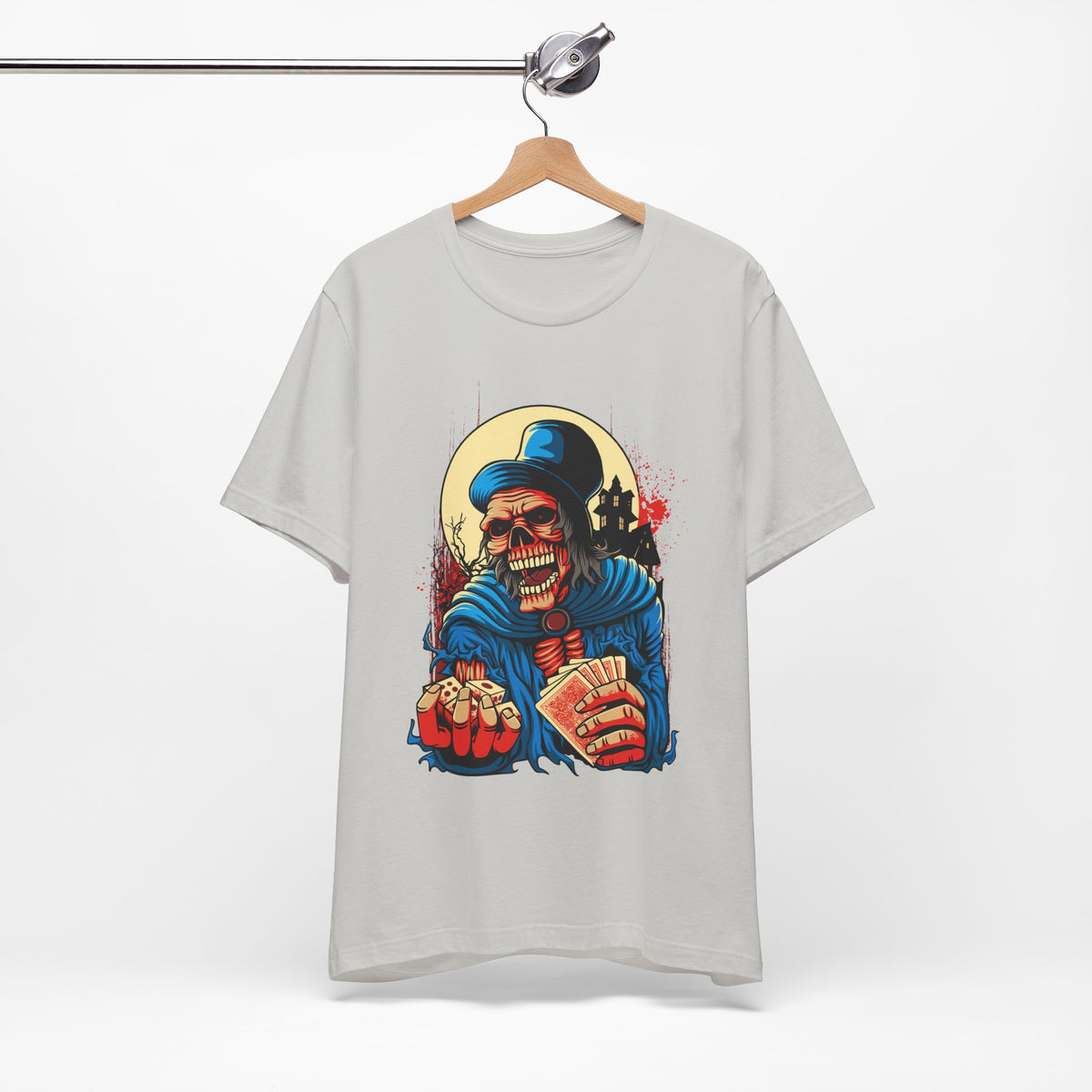 Skull Graphic Design Tee, Skull Shirt, Vintage Tees, Art Design T-Shirt, Graphic Tee, Art Shirts - 1