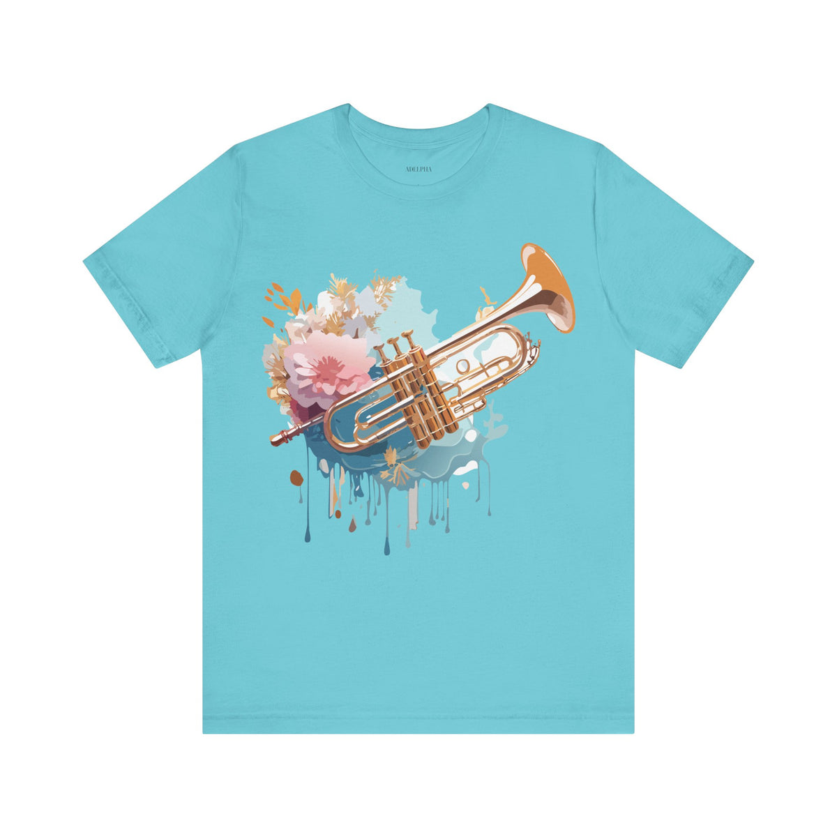 Music Graphic Unisex Cotton Bella+Canvas Tee with Art Design m161