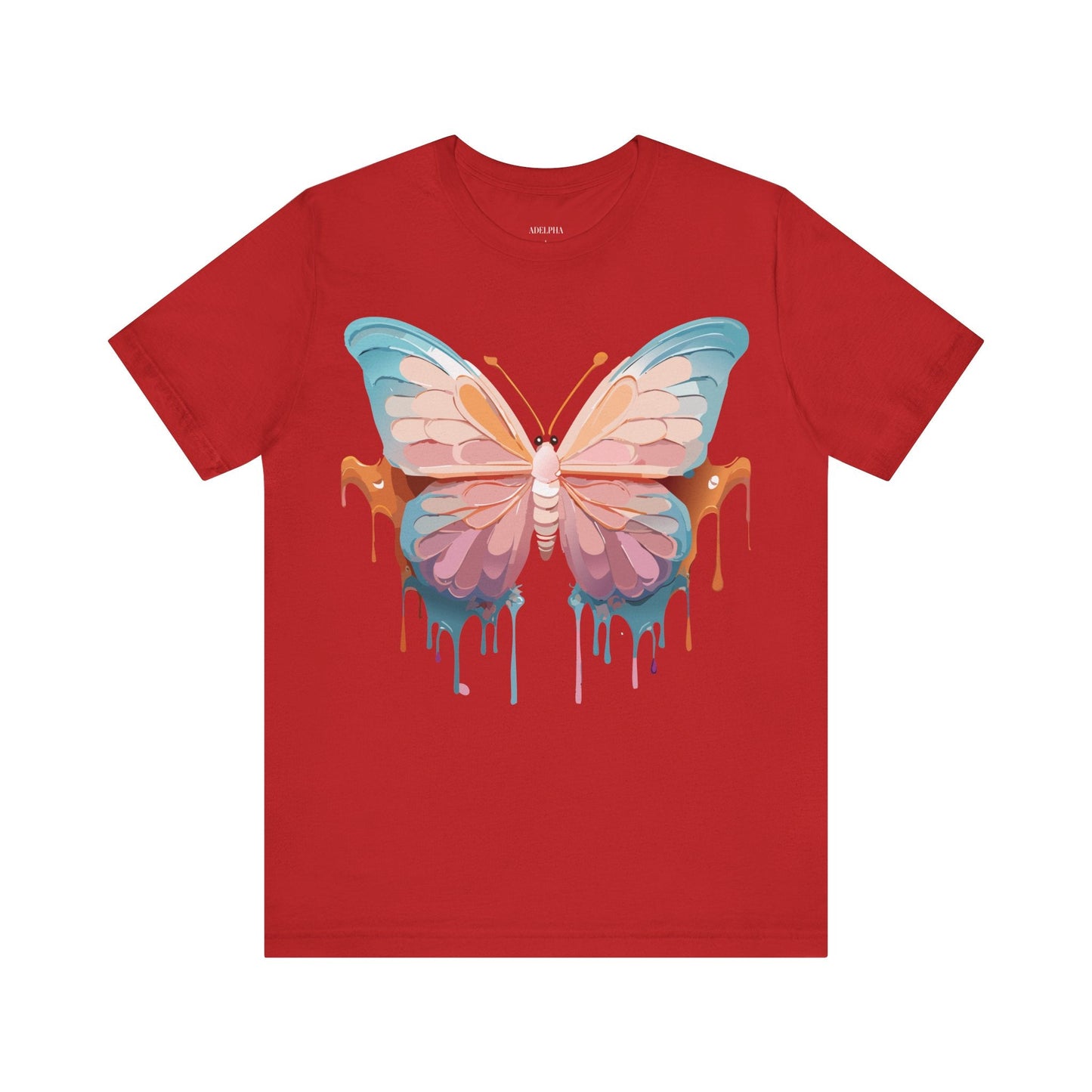 Butterfly Graphic Unisex 100 Cotton Lightweight Vintage Design Jersey Tee 86