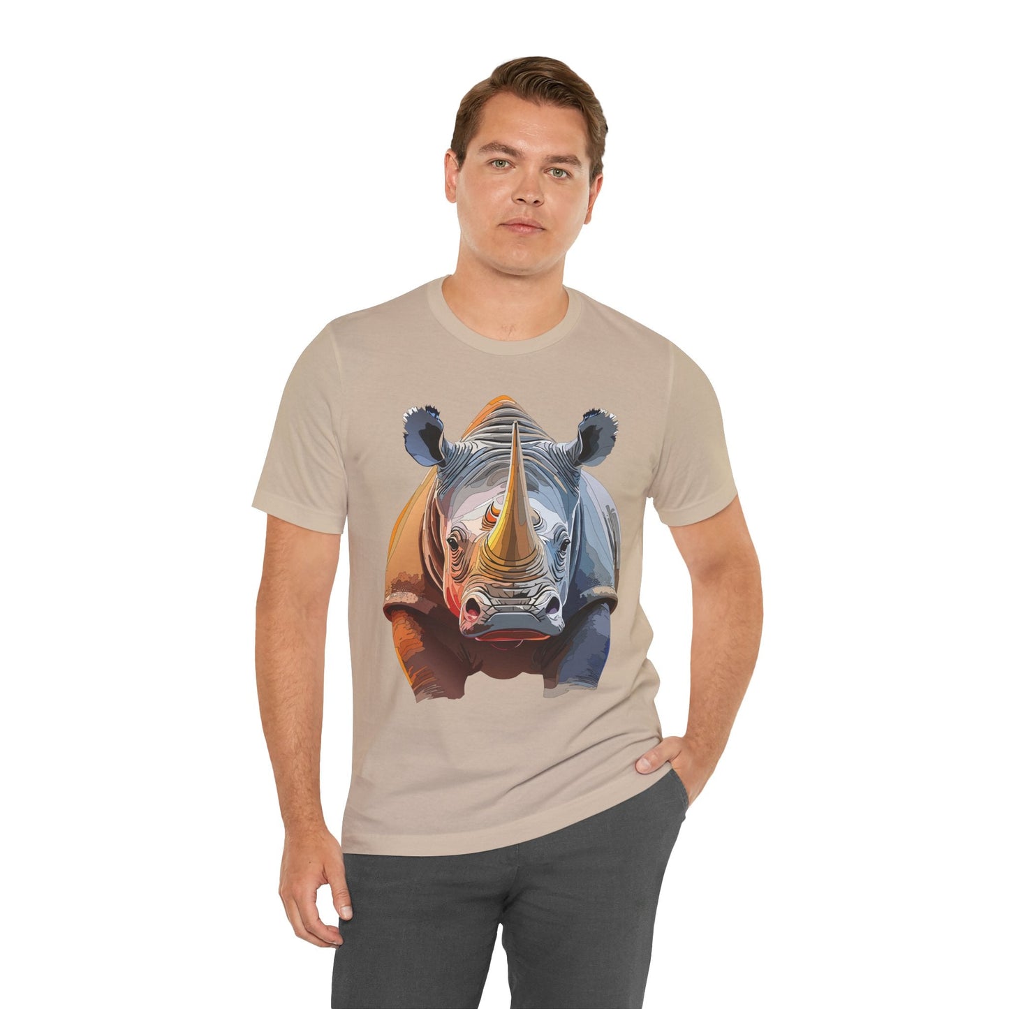 Unisex Animal Graphic Tee Shirt With Art Design Wild Animals Shirt Gildan Softstyle Cotton