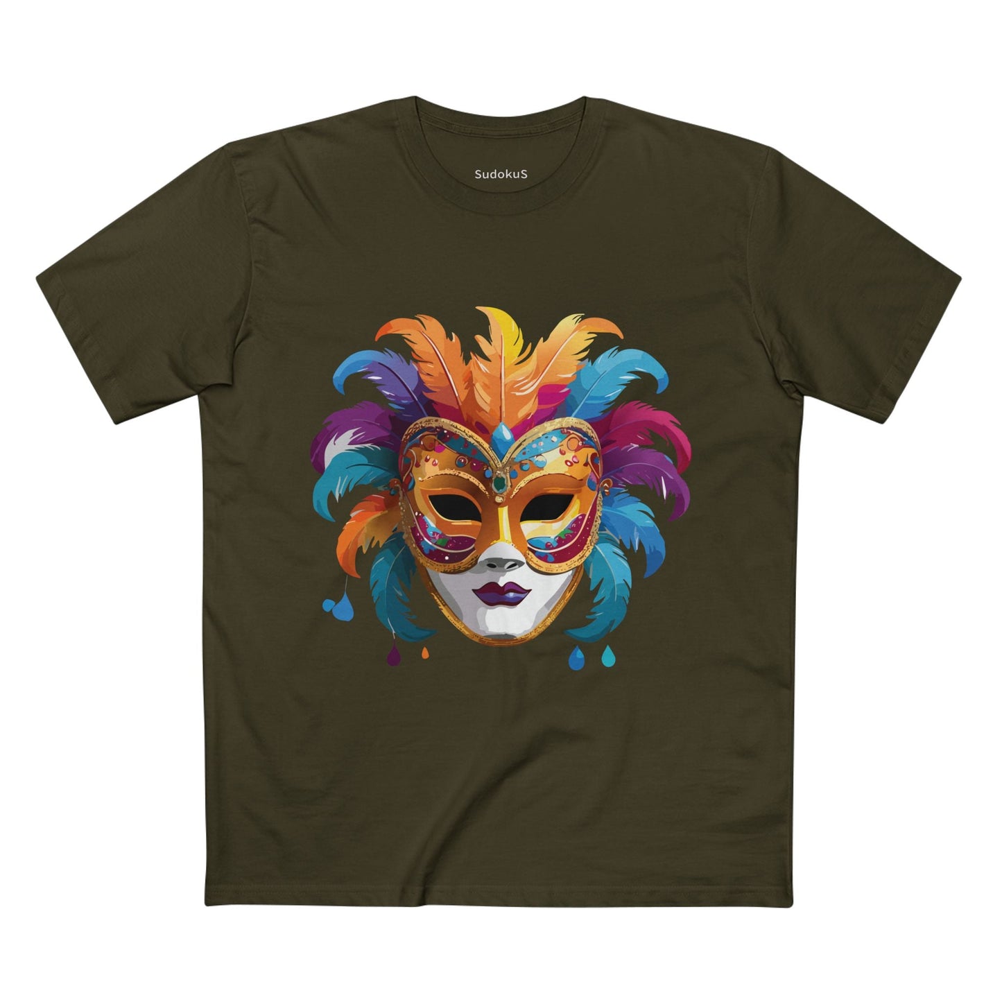 Mask Graphic Unisex 100 Cotton Staple Tee 37