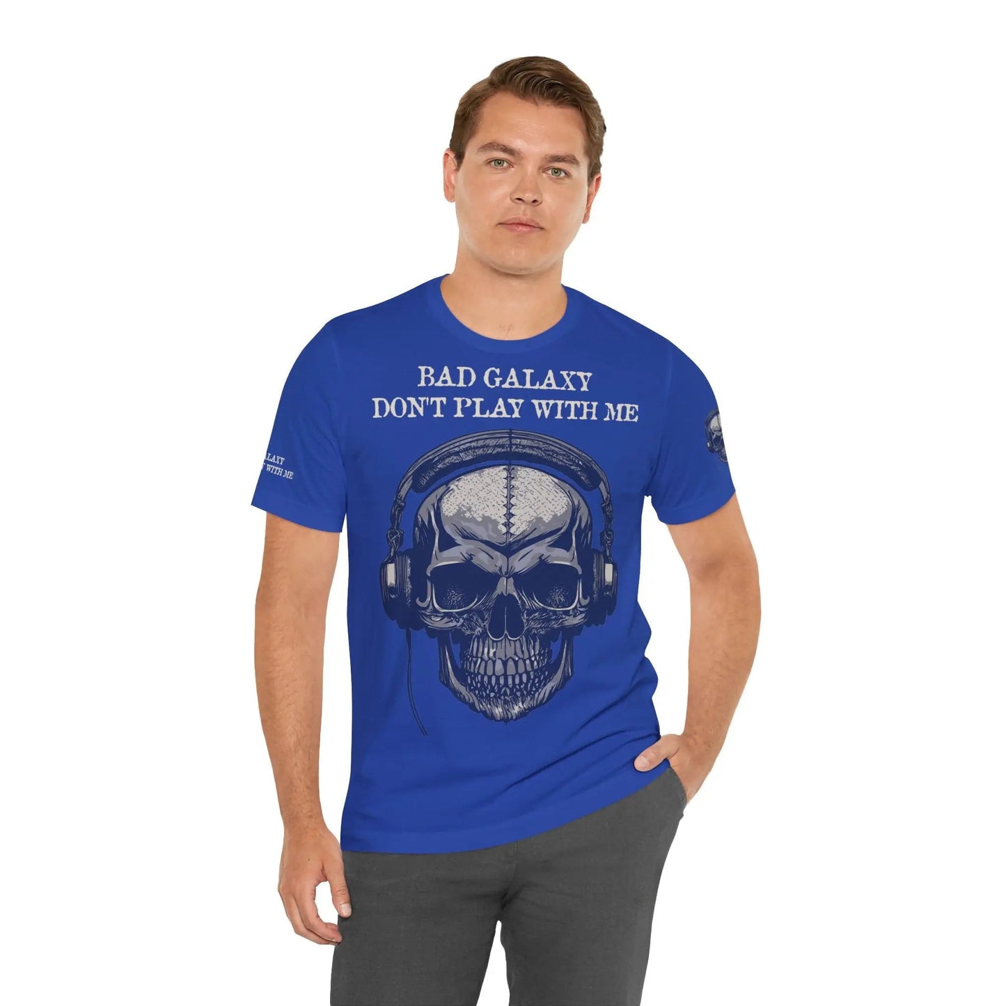 Skull T Shirt From Bad Galaxy 100 Percent Cotton Eco Friendly Made In USA With Durable Stitching