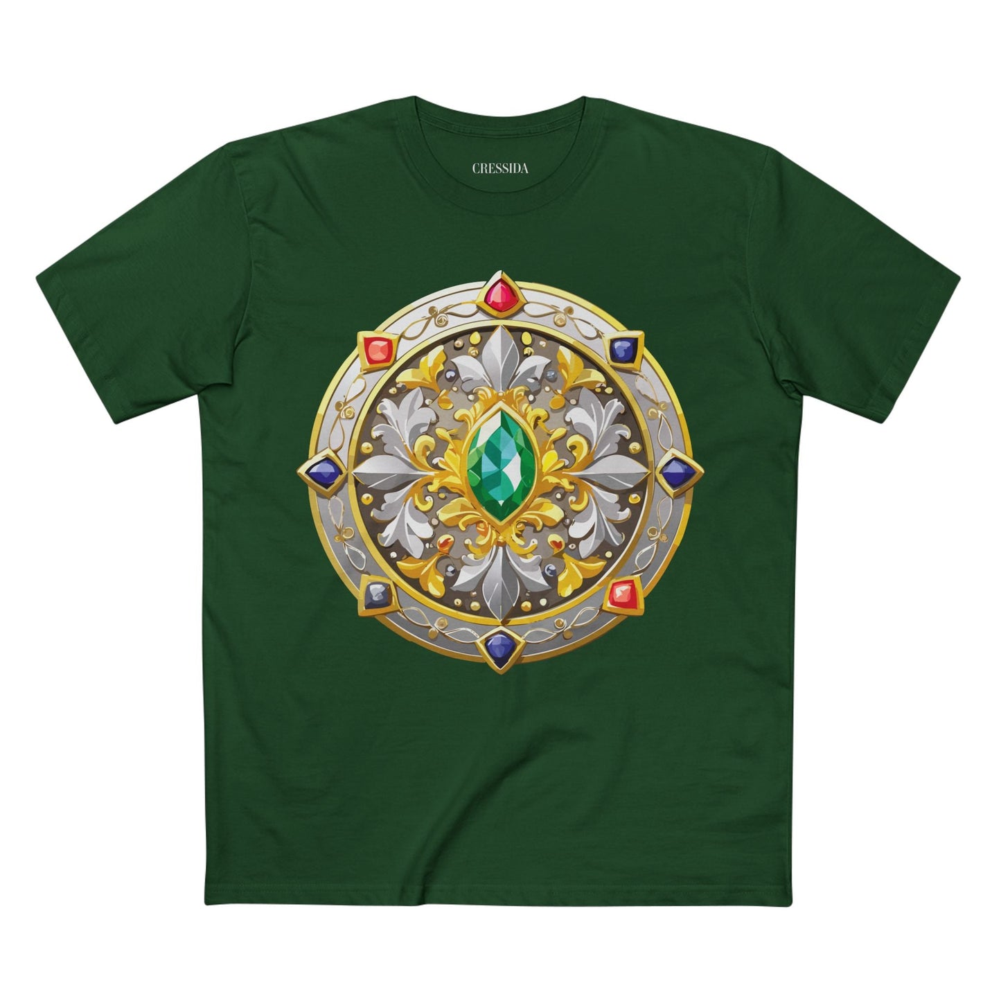 Medallion Graphic T-Shirt Unisex 100 Cotton With Gold Art Design Medal Tee 5
