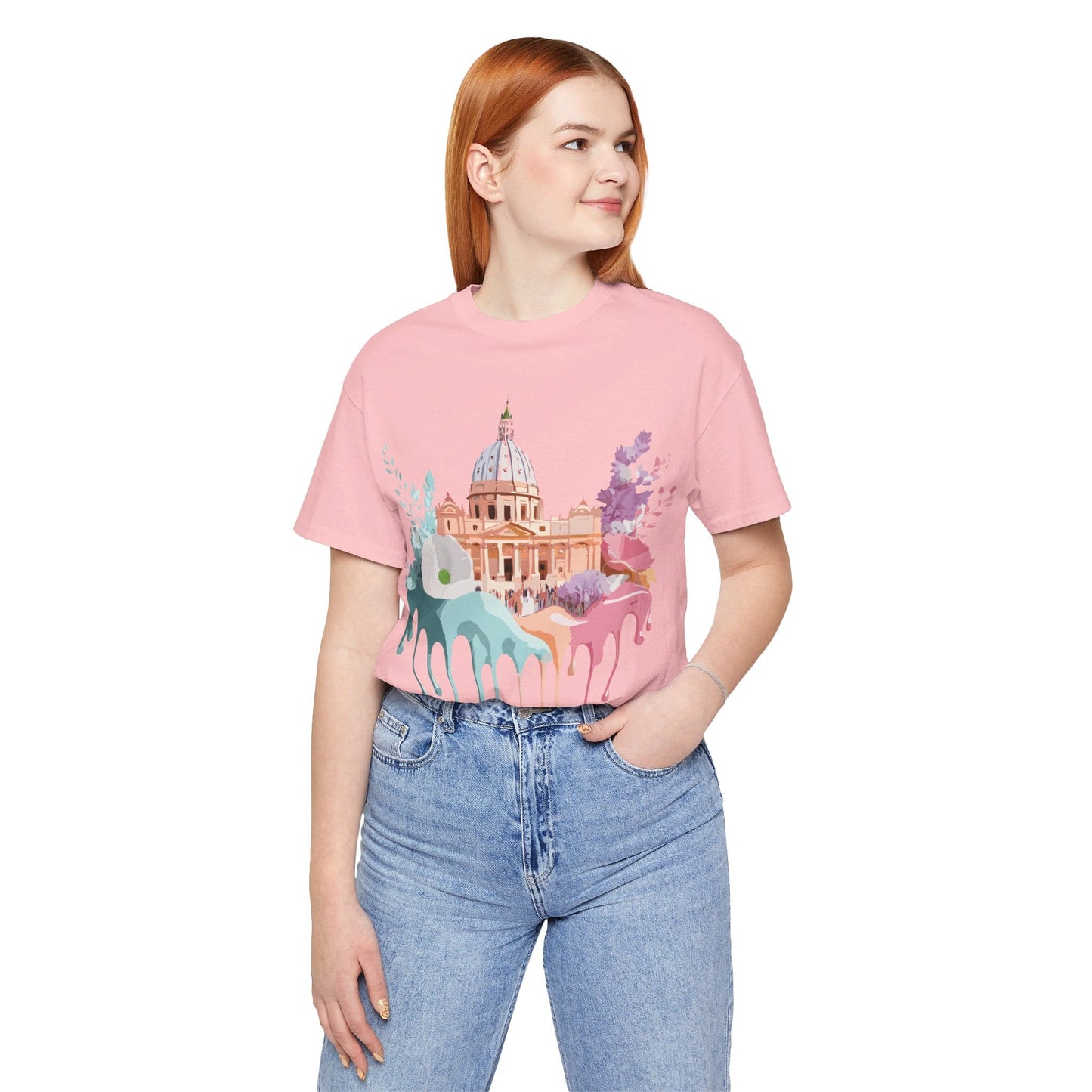 Adelpha Vintage Rome Tourist Shirt Graphic Tee Unisex Short Sleeve Art Design Artwork