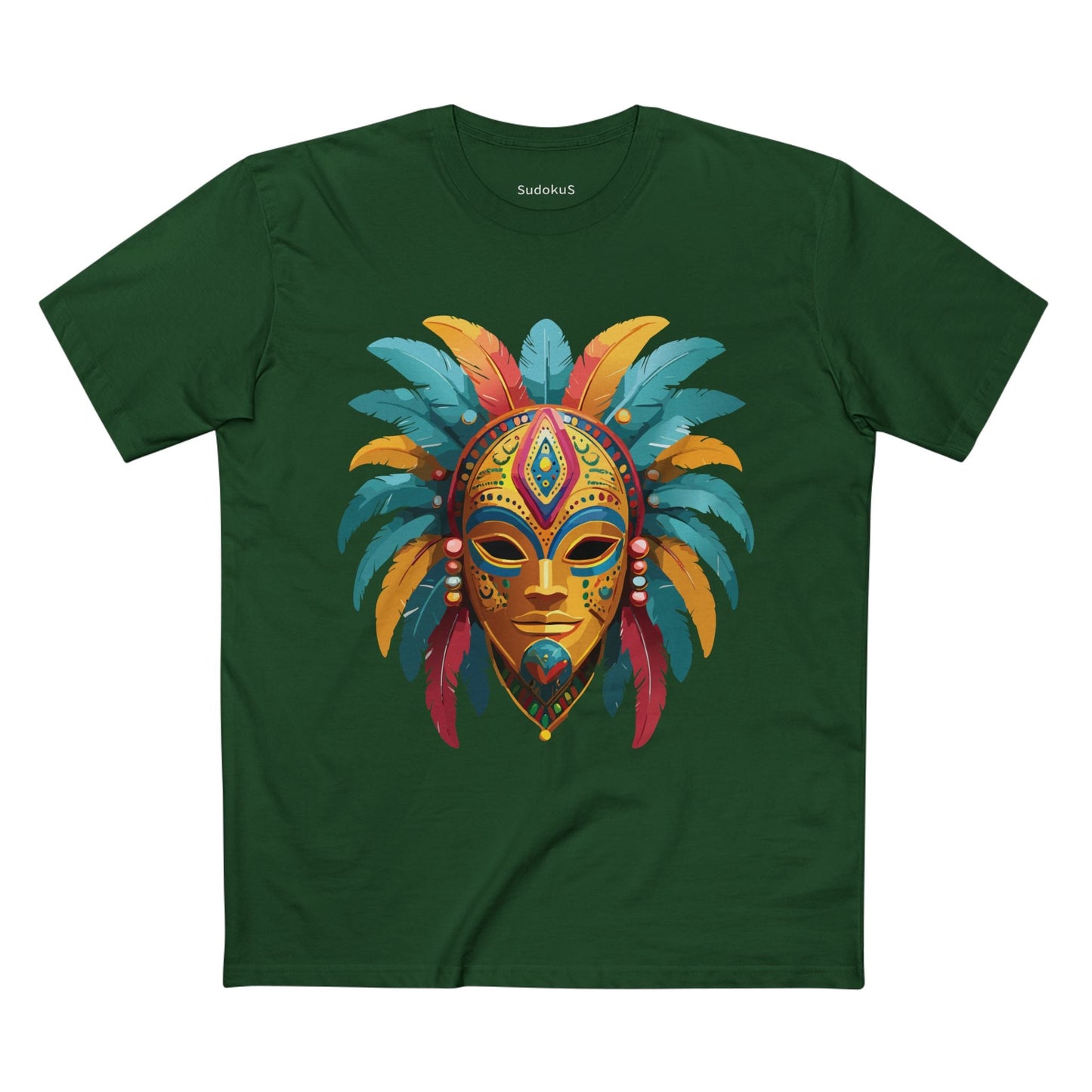Mask Graphic Unisex 100 Cotton Staple Tee 33