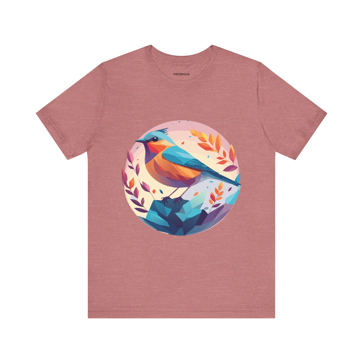 Bird Graphic Unisex Cotton Bella+Canvas Tee with Animal Design ab5