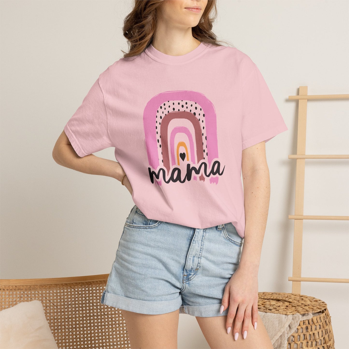 Mom T-shirt Mother's Day Mama Tee Unisex Comfort Colors Garment-Dyed Cotton h24