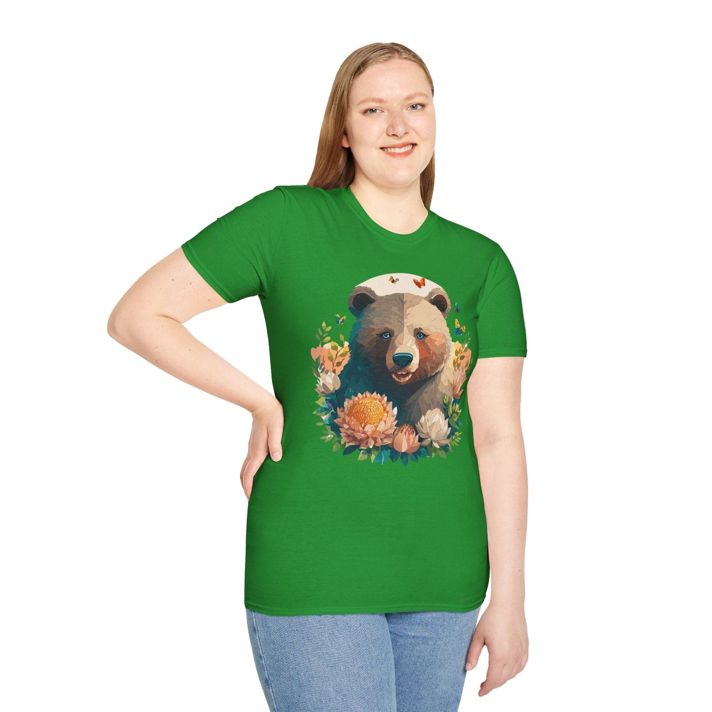 Bear T Shirt Unisex Teddy Bear Shirt Softstyle 100 Percent Ring Spun Cotton Tee Essentials