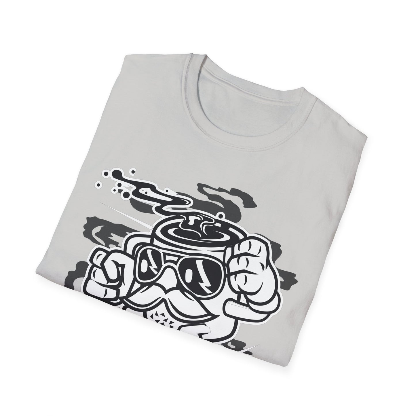 Unisex Cotton T-Shirt with Cartoon Graphic Design
