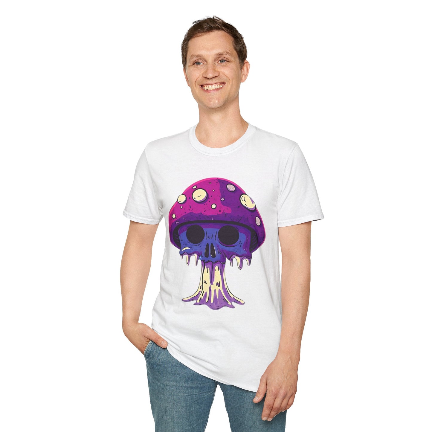 Mashroom Tee Shirt Unisex Funny Mashroom Graphic Softstyle Tee Gildan 64000 Quality Cotton