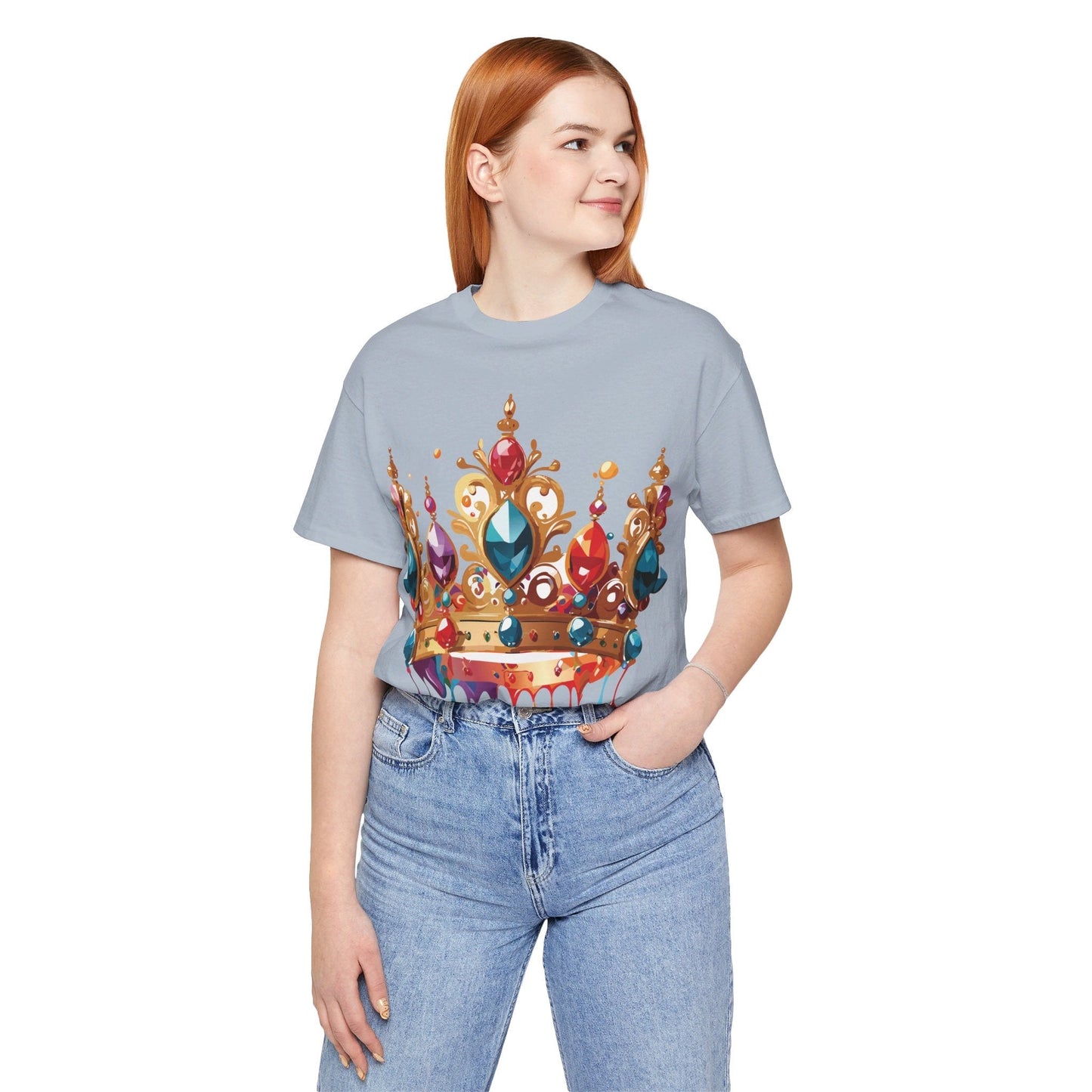 Adelpha Vintage Inspired Graphic Tee Crown Shirt Unisex Short Sleeve Art Design Edition