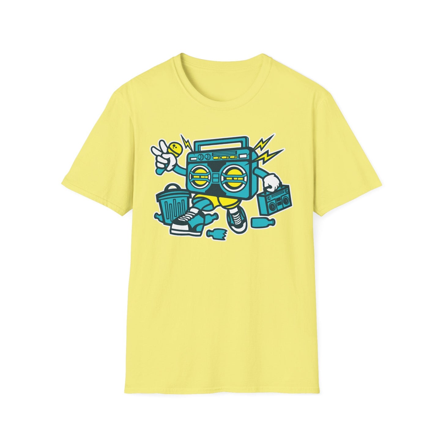 Cartoon T Shirt Animation Tee Funny Unisex Gildan Softstyle 64000 100 Percent Ring Spun Cotton